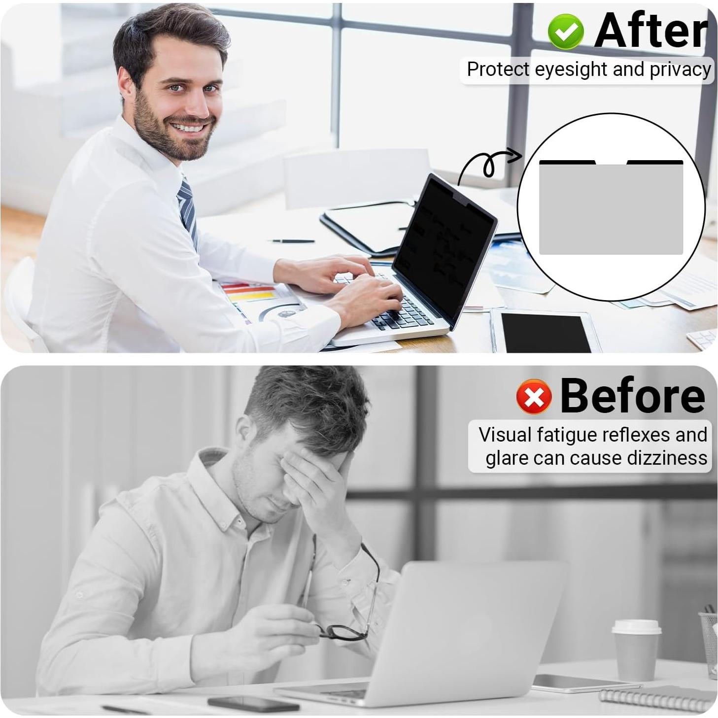 Protector de Pantalla Magnético MUBUY para MacBook Pro 13" 2016-2022