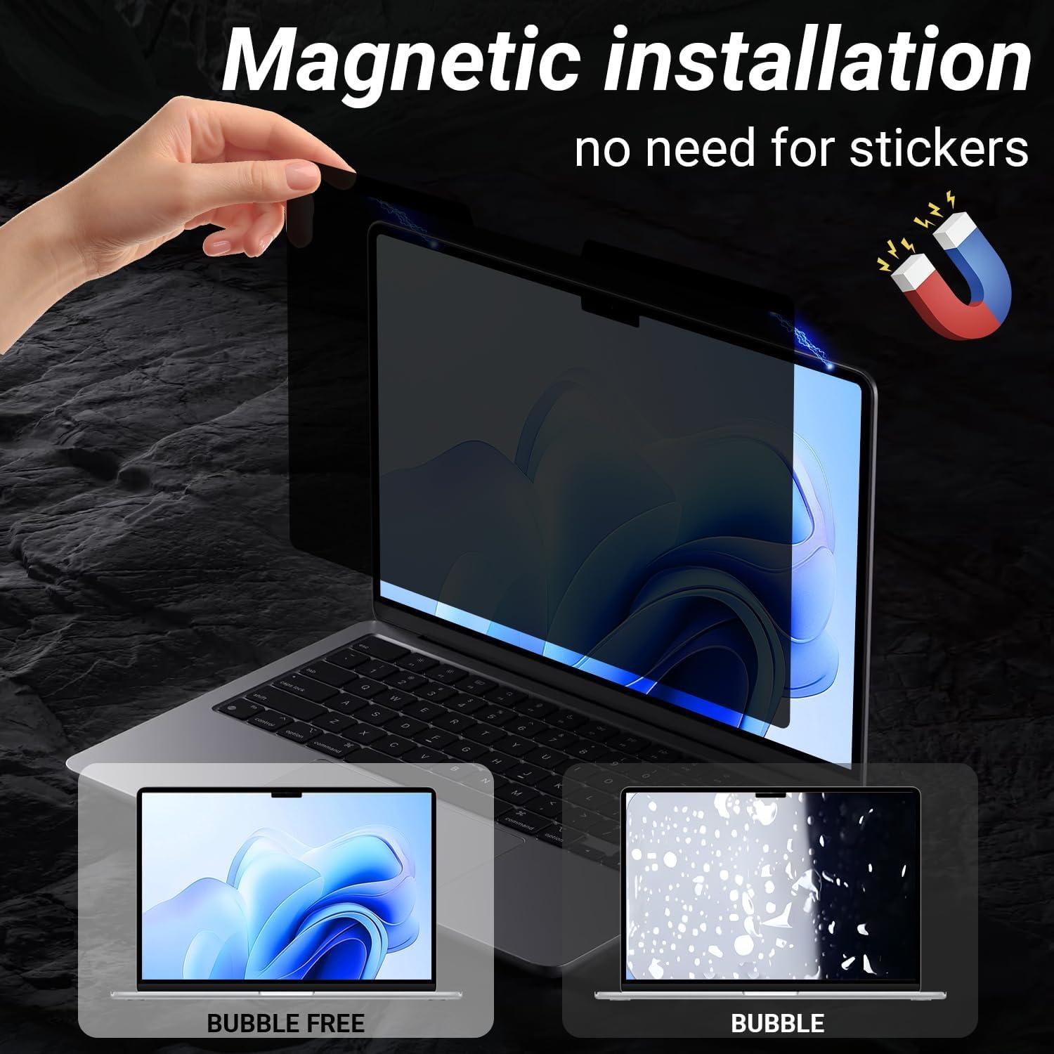 Protector de Pantalla Magnético MUBUY para MacBook Pro 13" 2016-2022