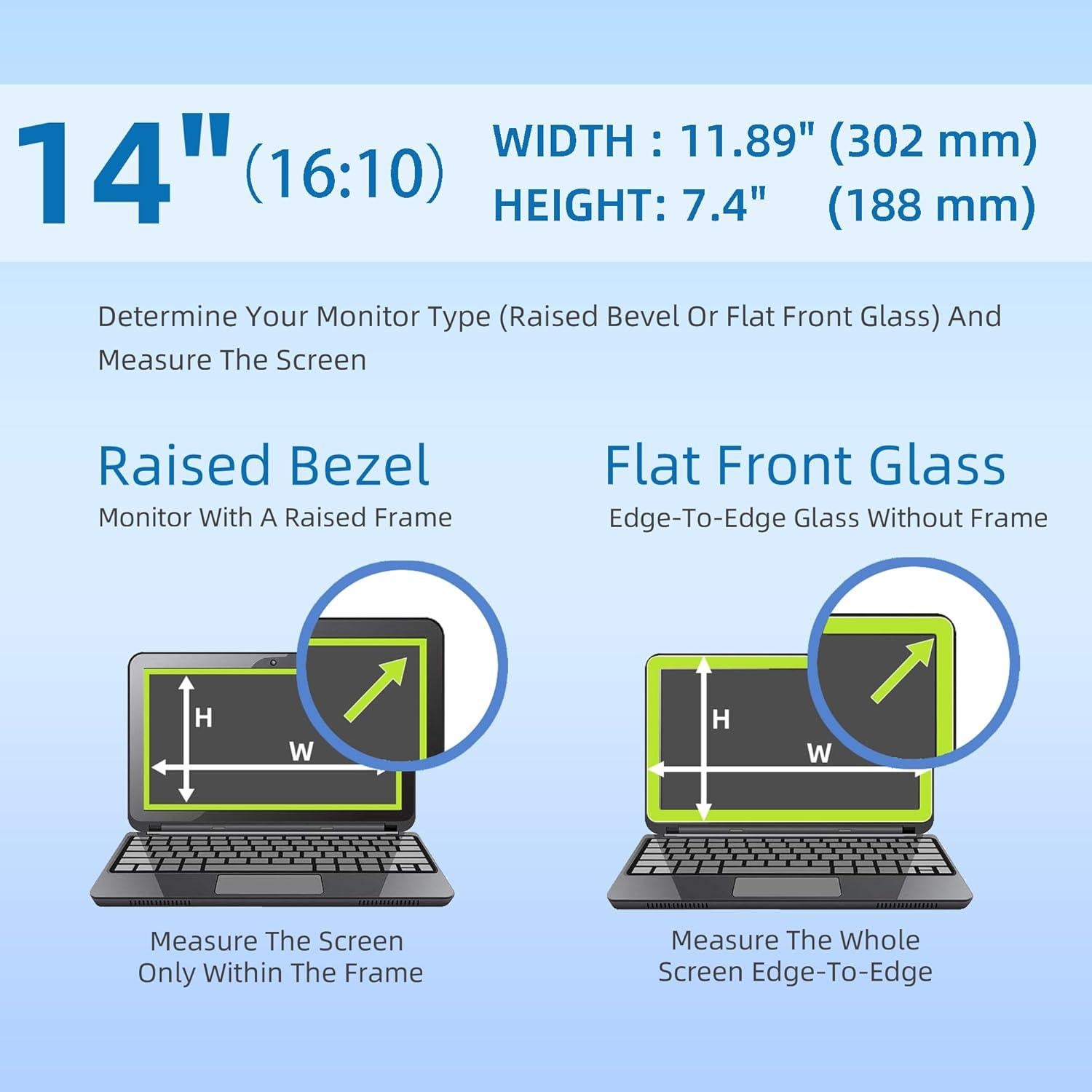 Filtro de Pantalla de Privacidad ROVIKE 14" Antirreflejo