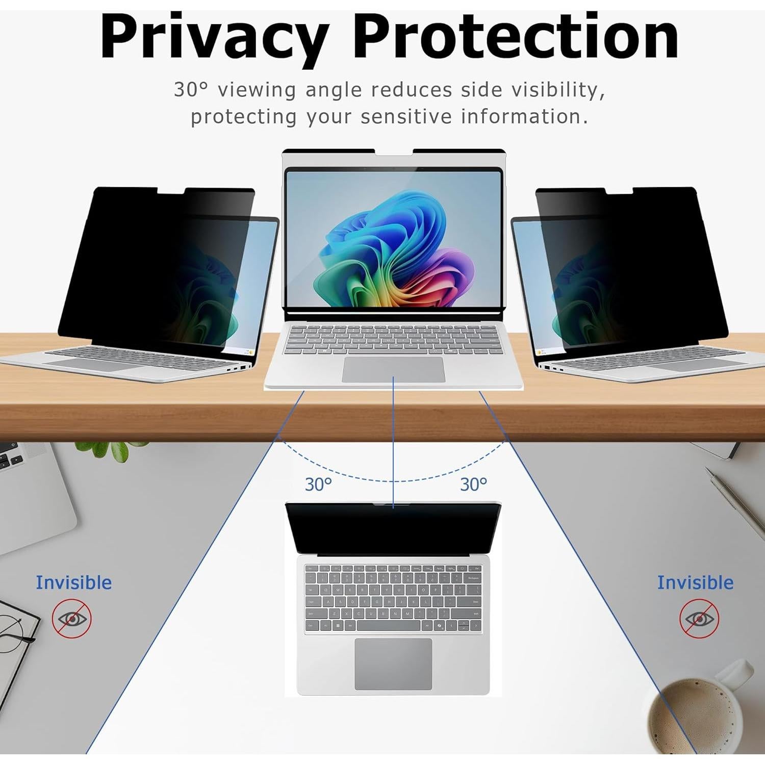 Protector de Pantalla de Privacidad Megoo para Laptop Surface 13"