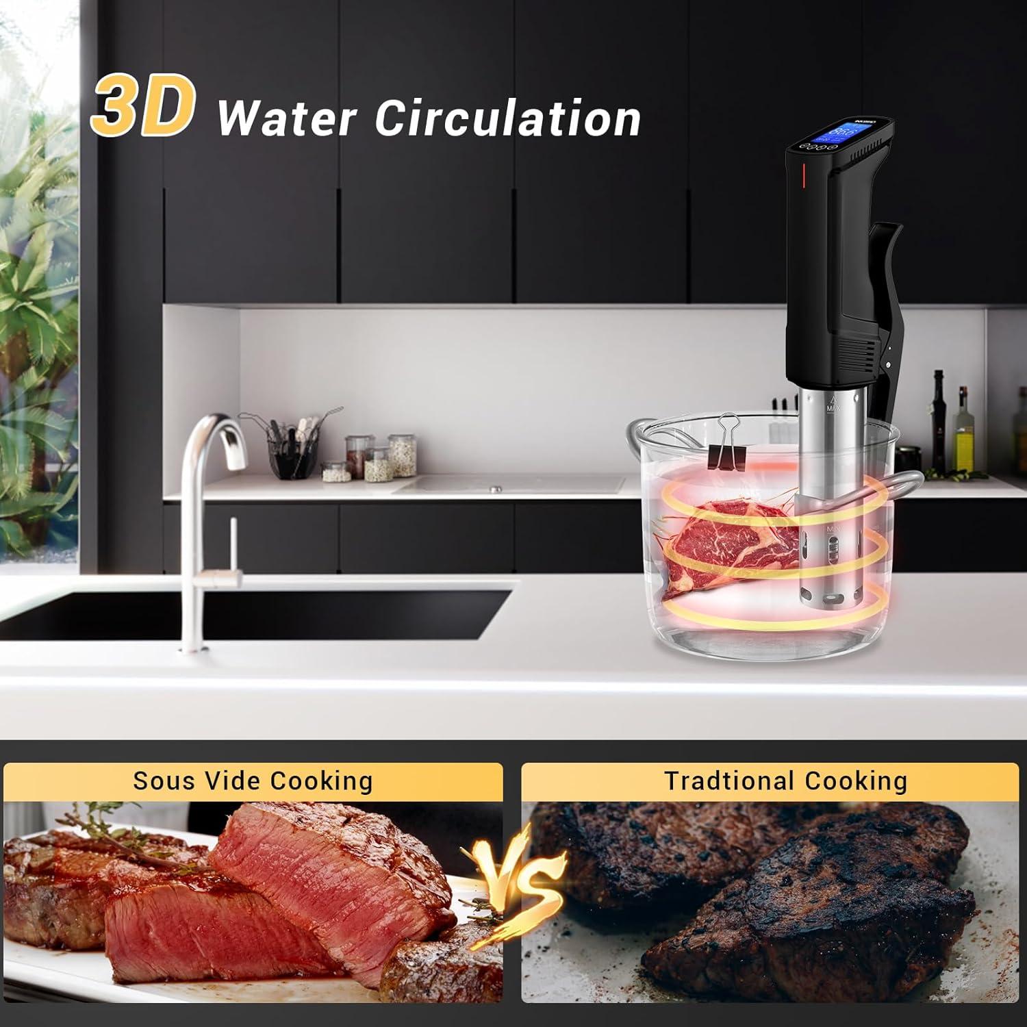 Máquina Sous Vide Inkbird ISV-100W 1000W 15L Control Wifi