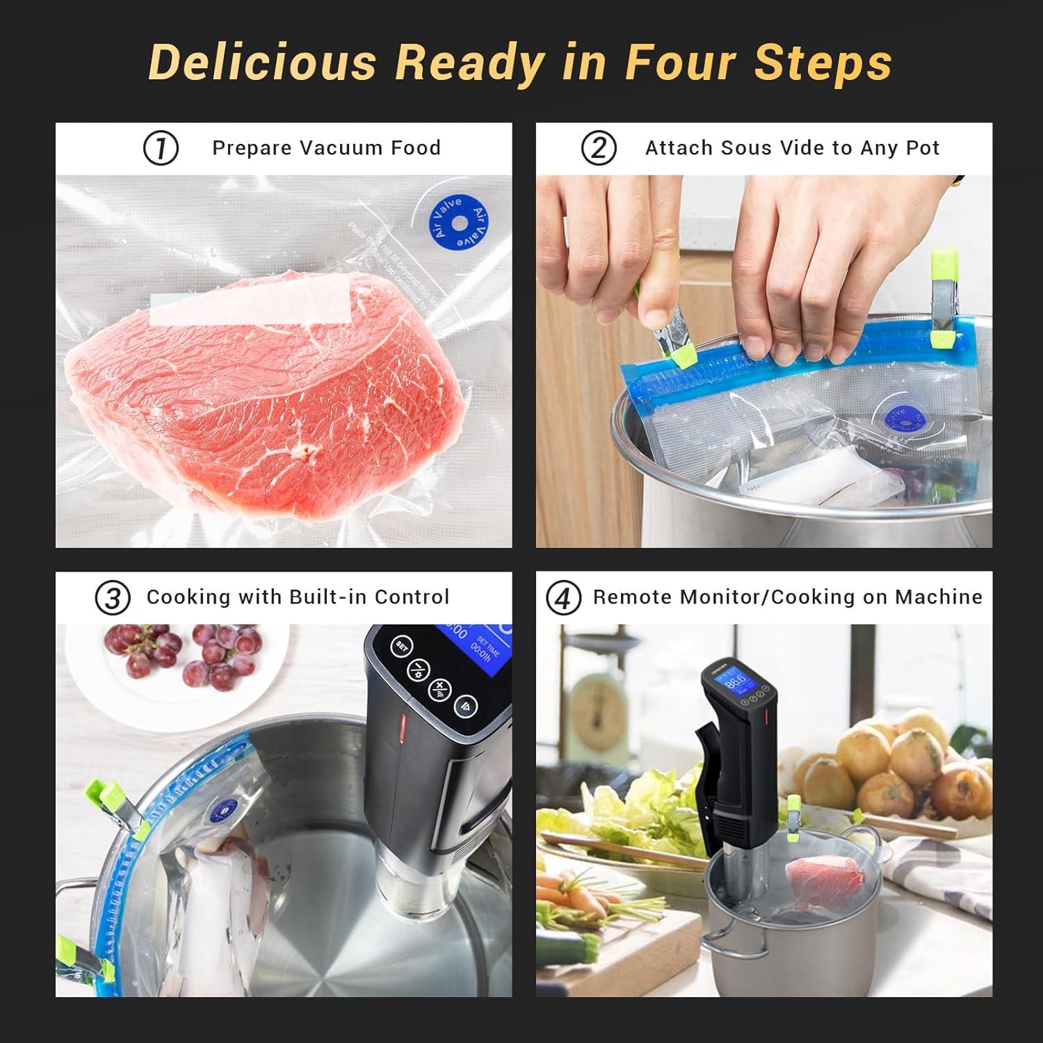 Máquina Sous Vide Inkbird ISV-100W 1000W 15L Control Wifi