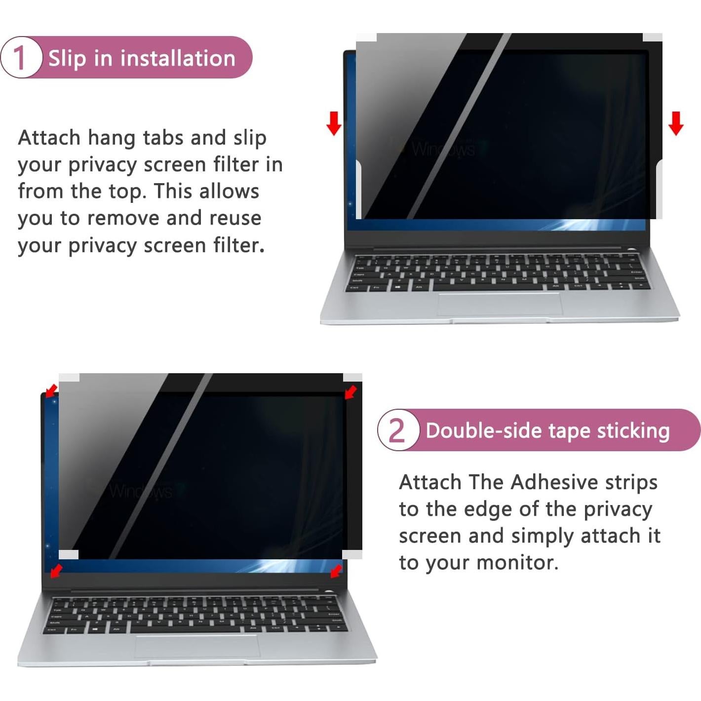 Filtro de Pantalla Privada MUBUY-GOL 14.5" Anti Luz Azul