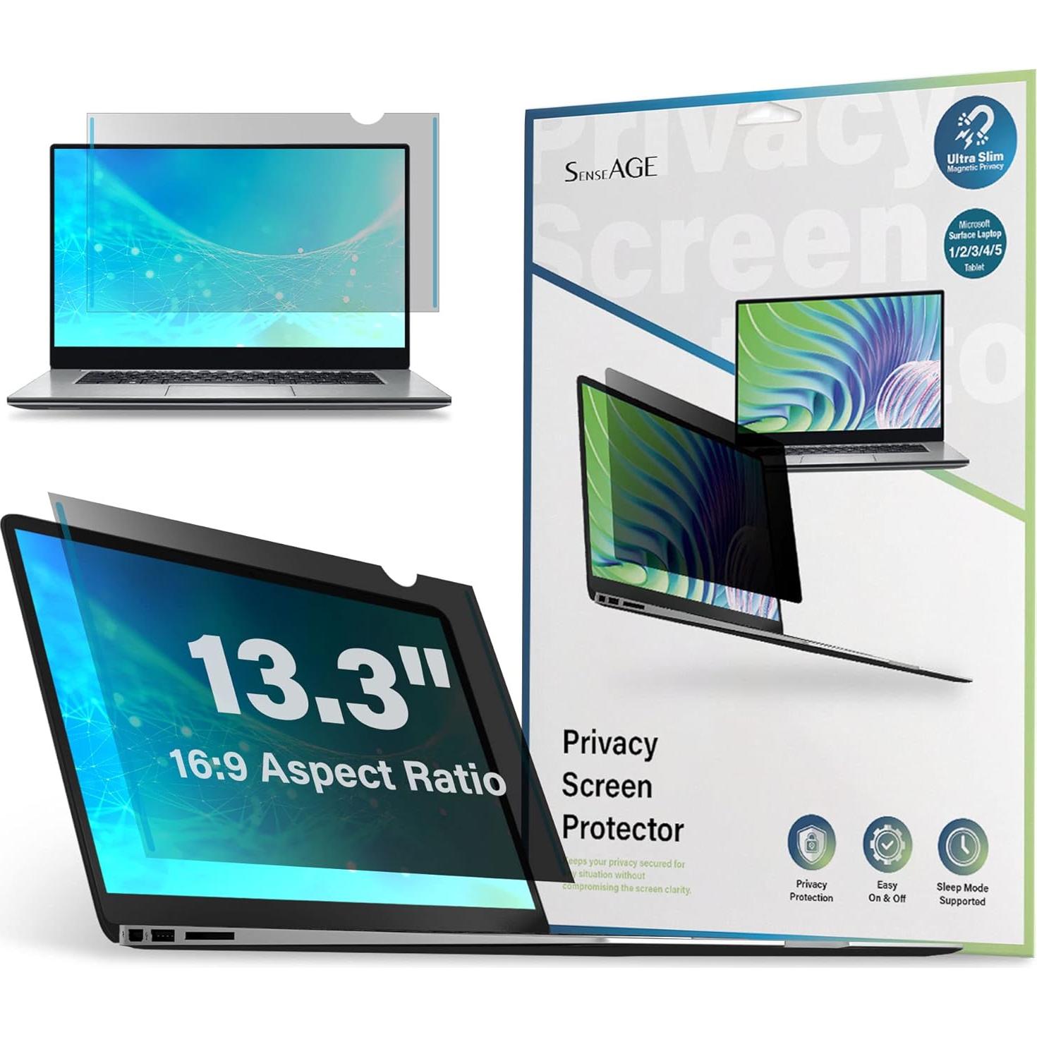 Filtro de Pantalla Privada SenseAGE 13.3" Antirreflejo y UV