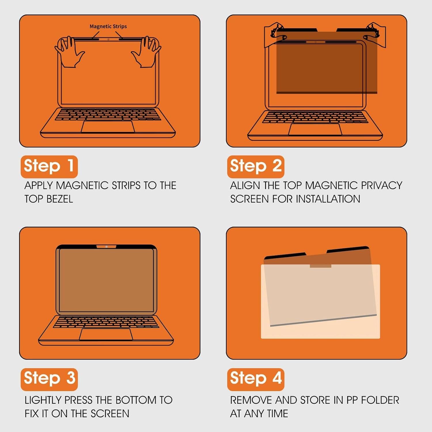 Pantalla de Privacidad Magnética 15.6" BSPROTE Antirreflejo