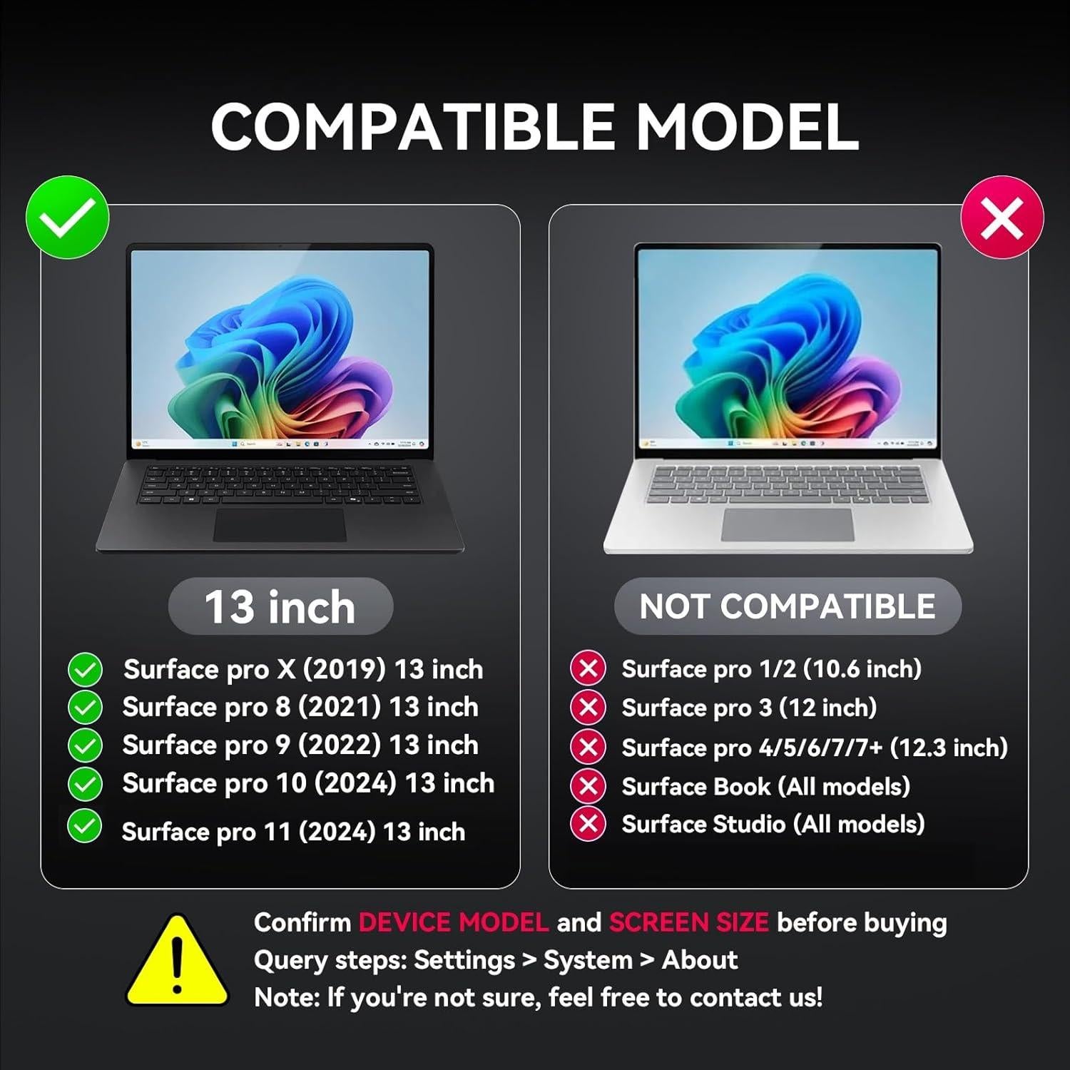 Filtro de Pantalla de Privacidad BROPGOD 13" para Surface Pro