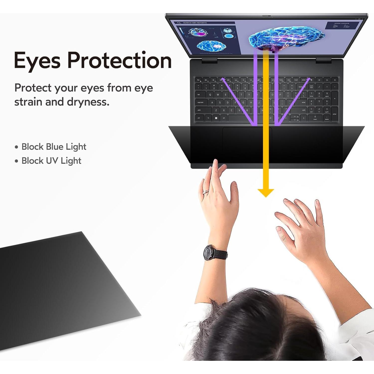 Filtro de Pantalla de Privacidad 14" MOBDIK Antirreflejo UV - Paquete de 2