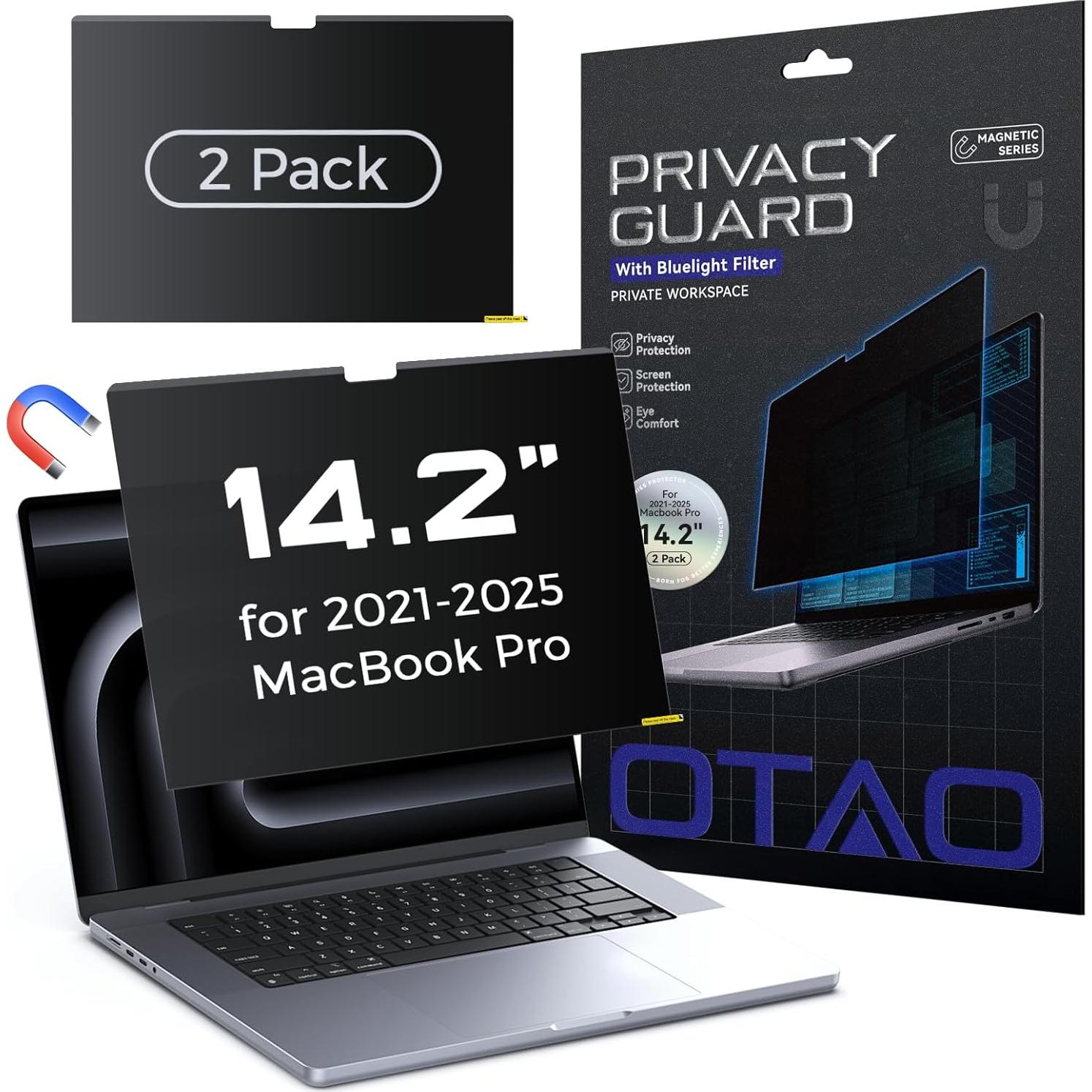 Pantalla de Privacidad Magnética OTAO para MacBook Pro 14"