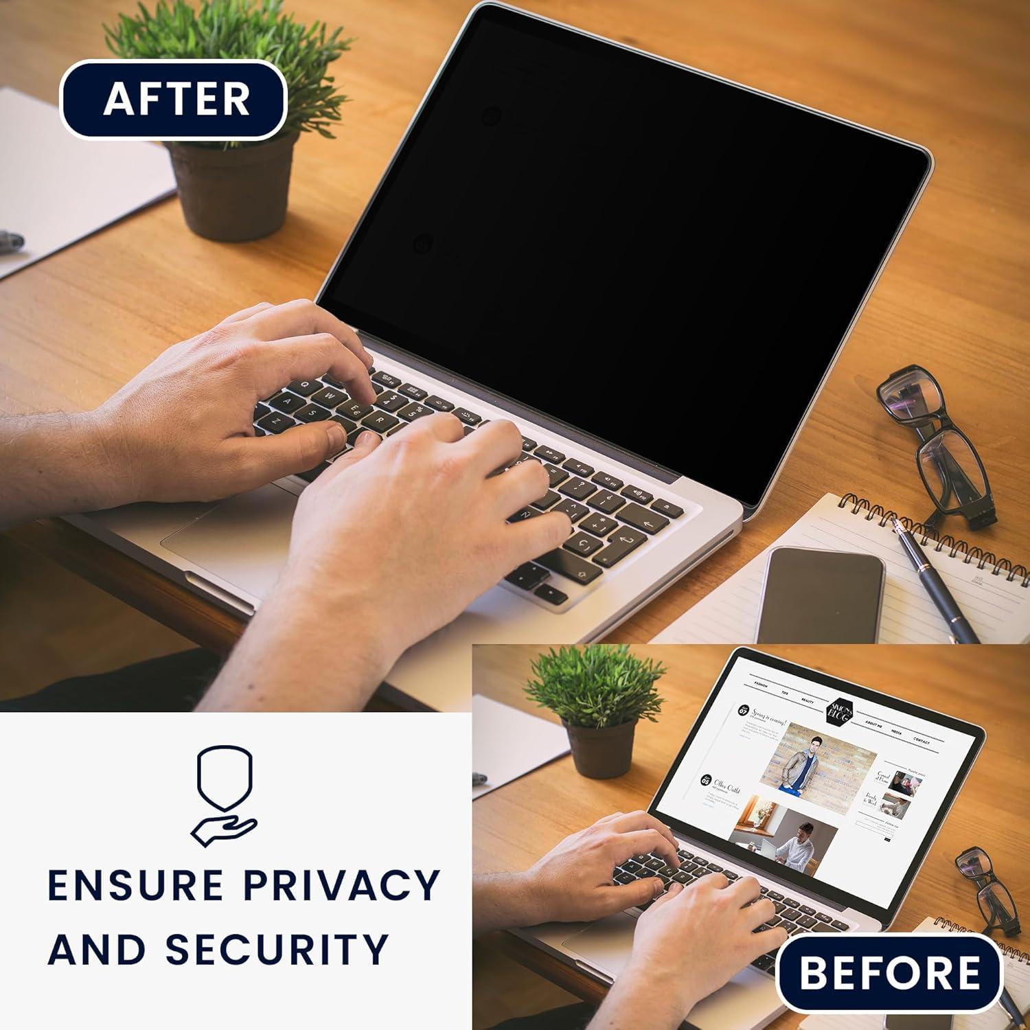 kwmobile Pantalla de Privacidad para Laptop 15.6" Antirreflejo