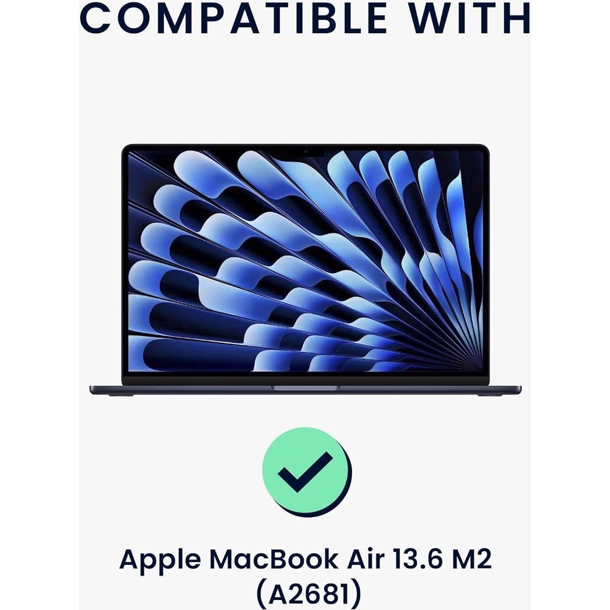 Protector de Pantalla de Privacidad kwmobile para MacBook Air 13.6 M2