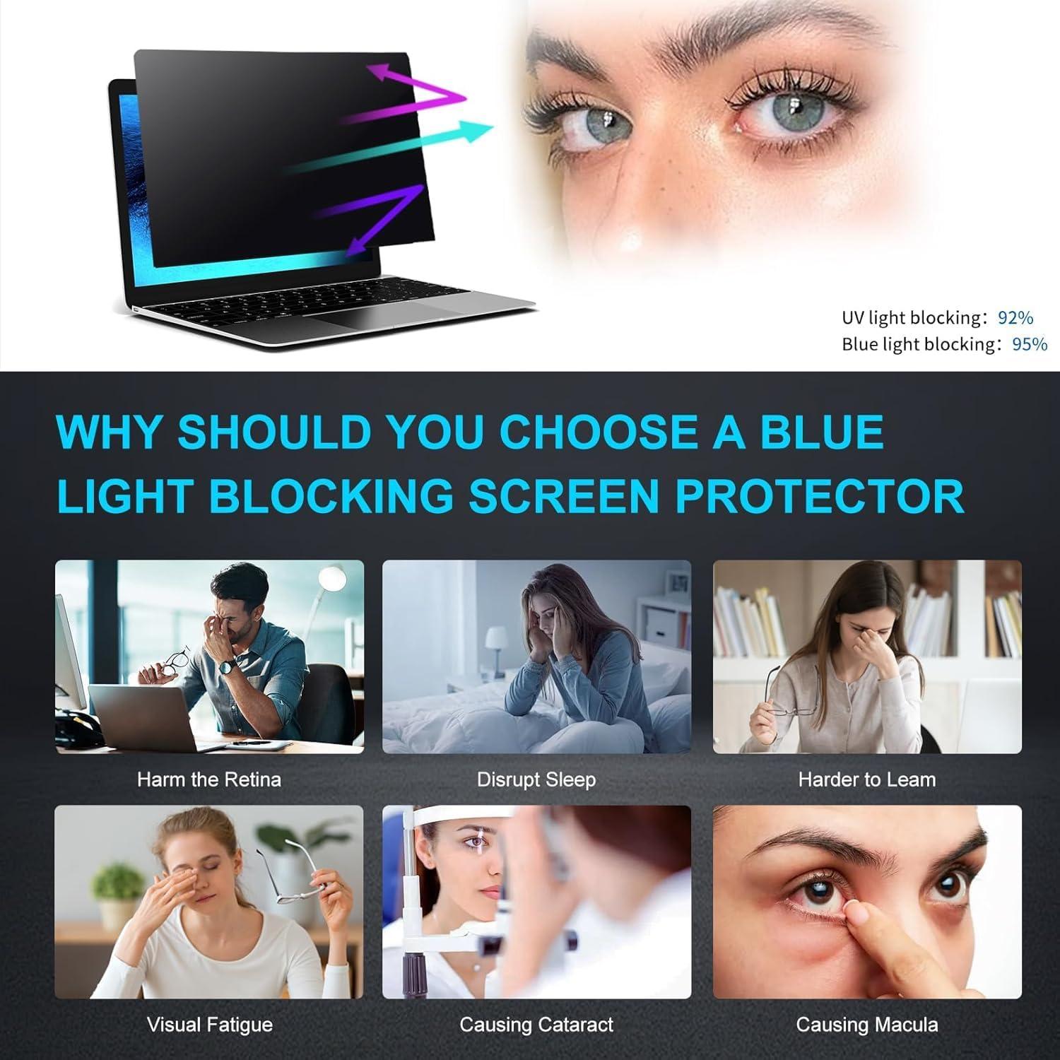 Filtro de Pantalla Privada 14" Expoagog, Anti Rayones y Luz Azul