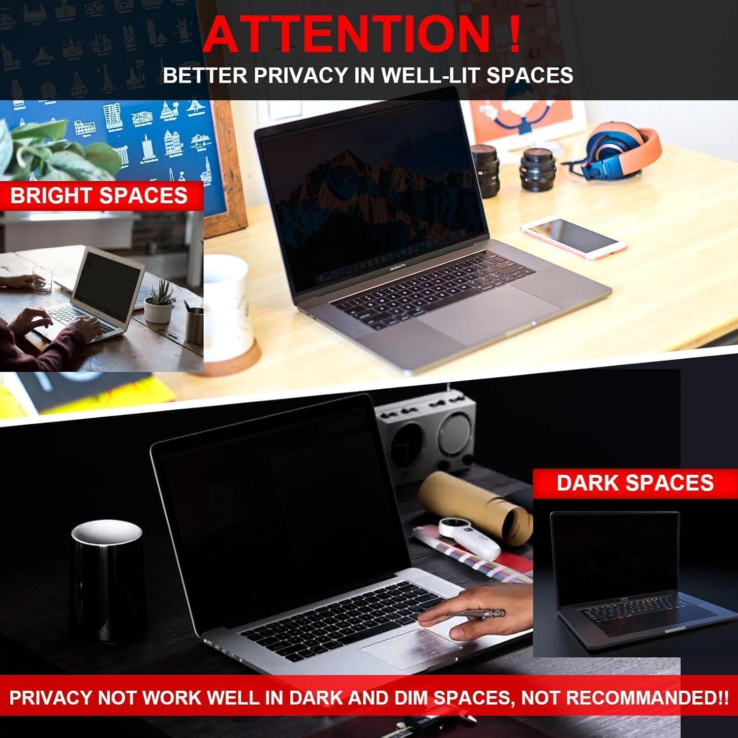 Filtro de Pantalla Privada 14" Expoagog, Anti Rayones y Luz Azul