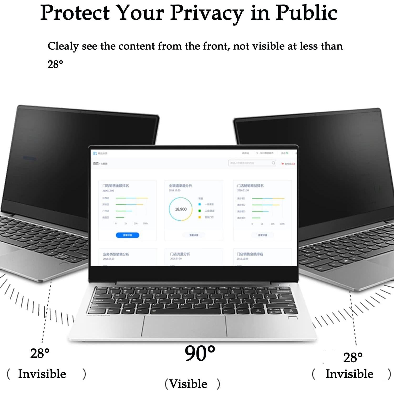 Protector de Pantalla Antispy FYDIKHN para Dell ALIENWARE m15 R7 15.6"