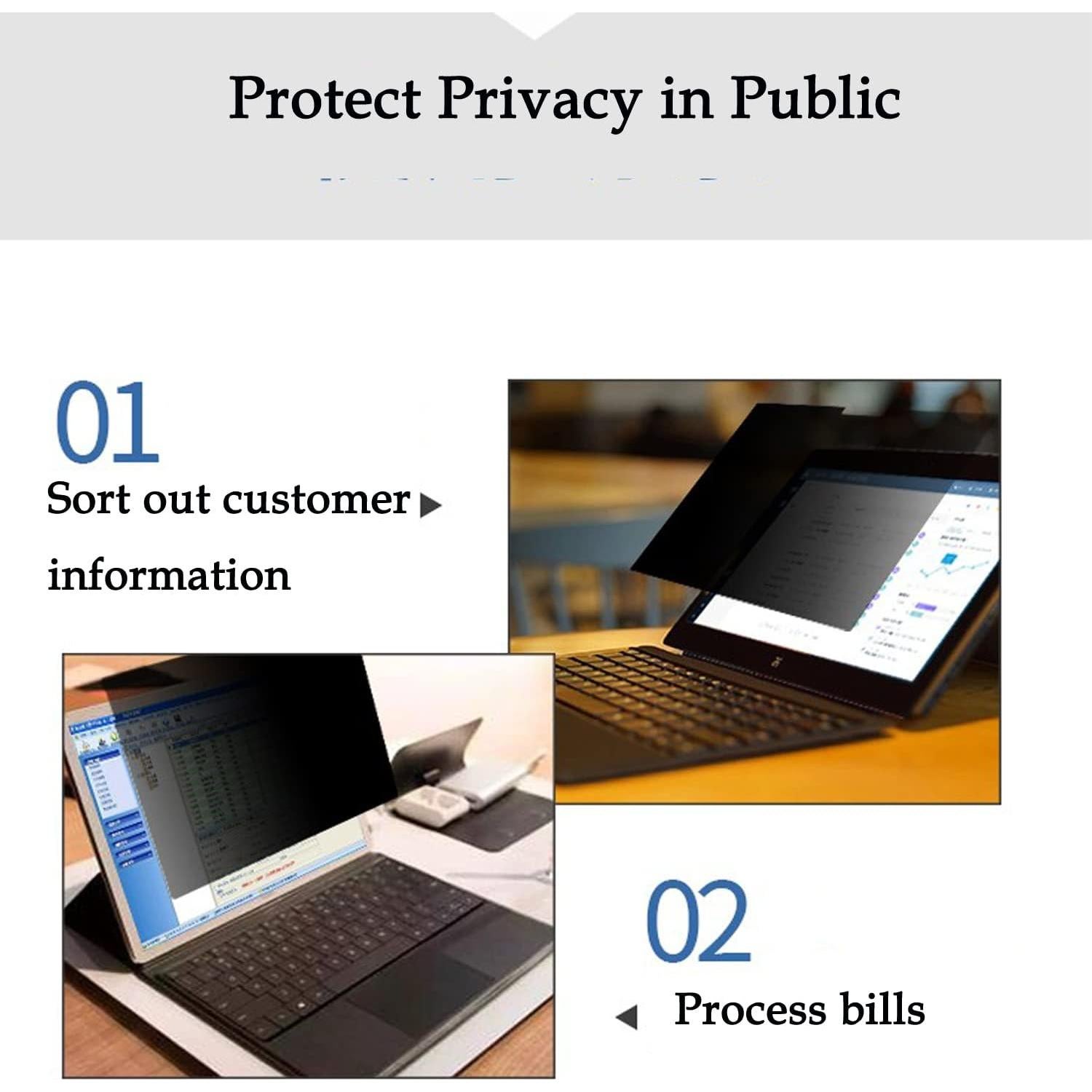 Protector de Pantalla Antispy FYDIKHN para Dell ALIENWARE m15 R7 15.6"