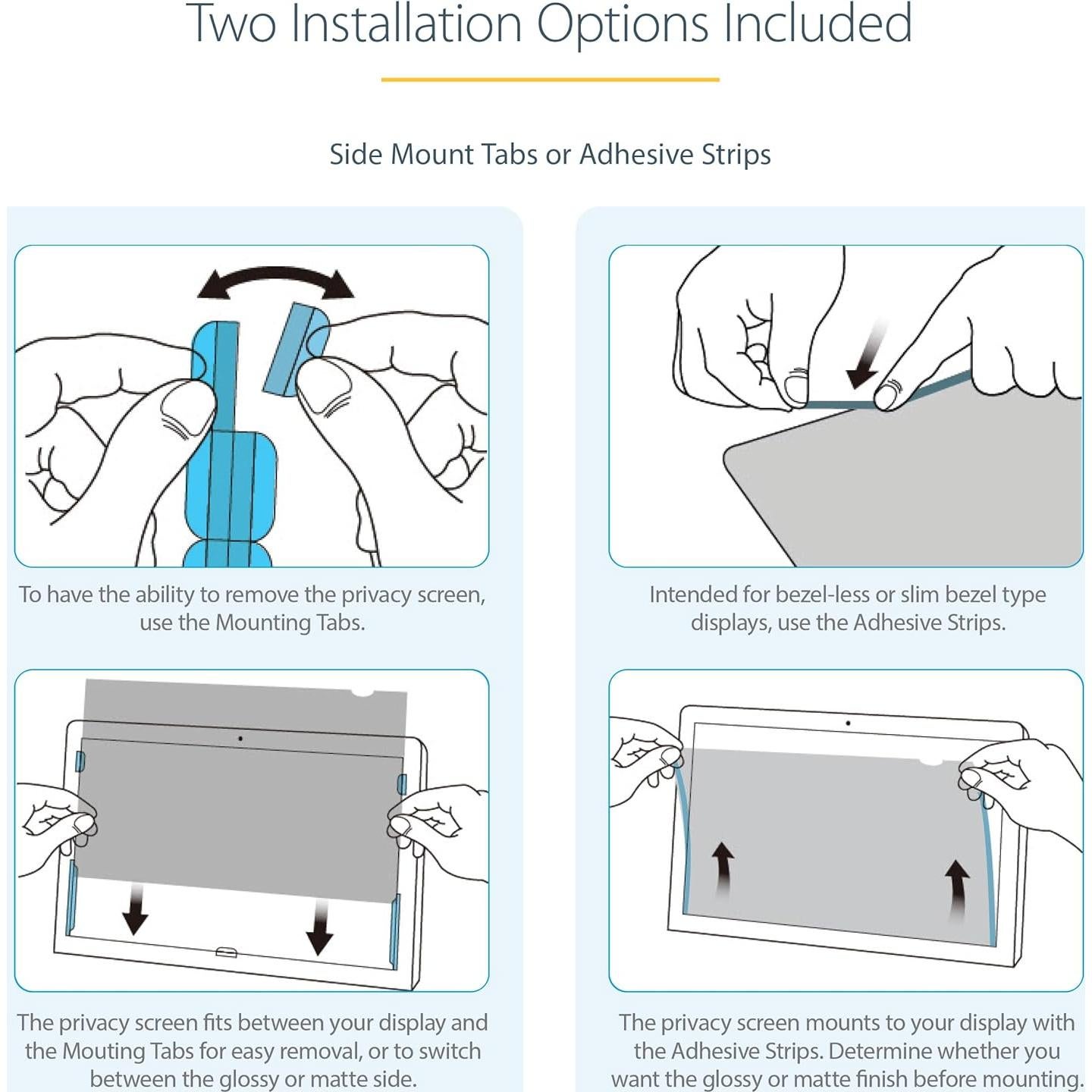 Filtro de Privacidad StarTech 14" Antirreflejo para Laptop