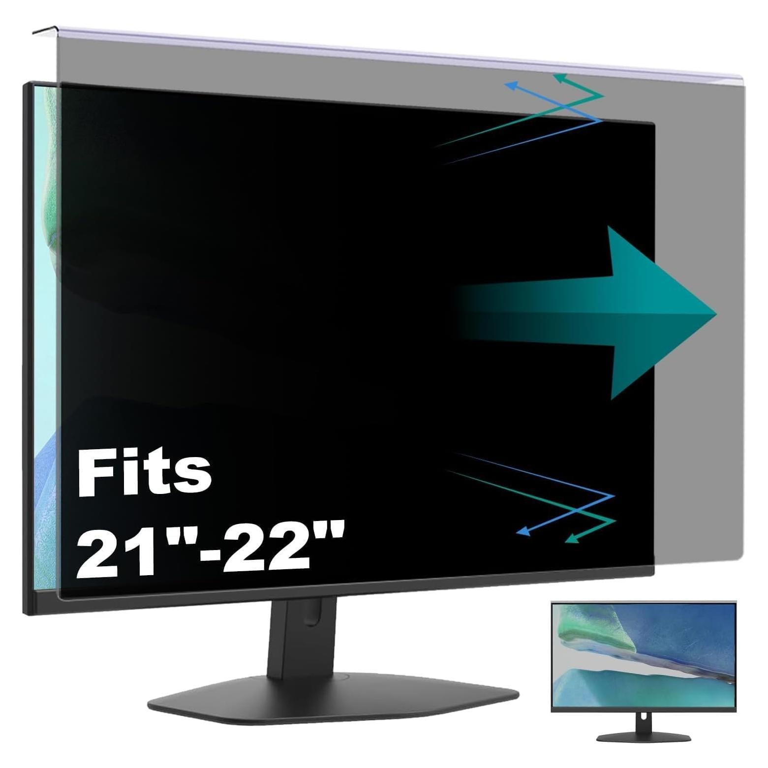 Protector de Pantalla de Privacidad Pozlle 21-22" Antirreflejo