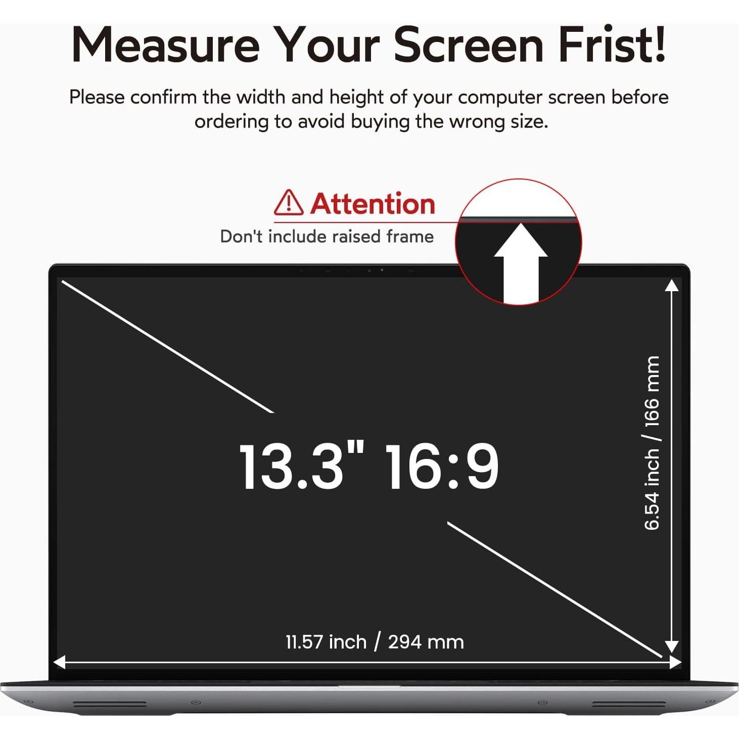 Protector de Pantalla de Privacidad BERSEM 13.3" Anti-reflejo