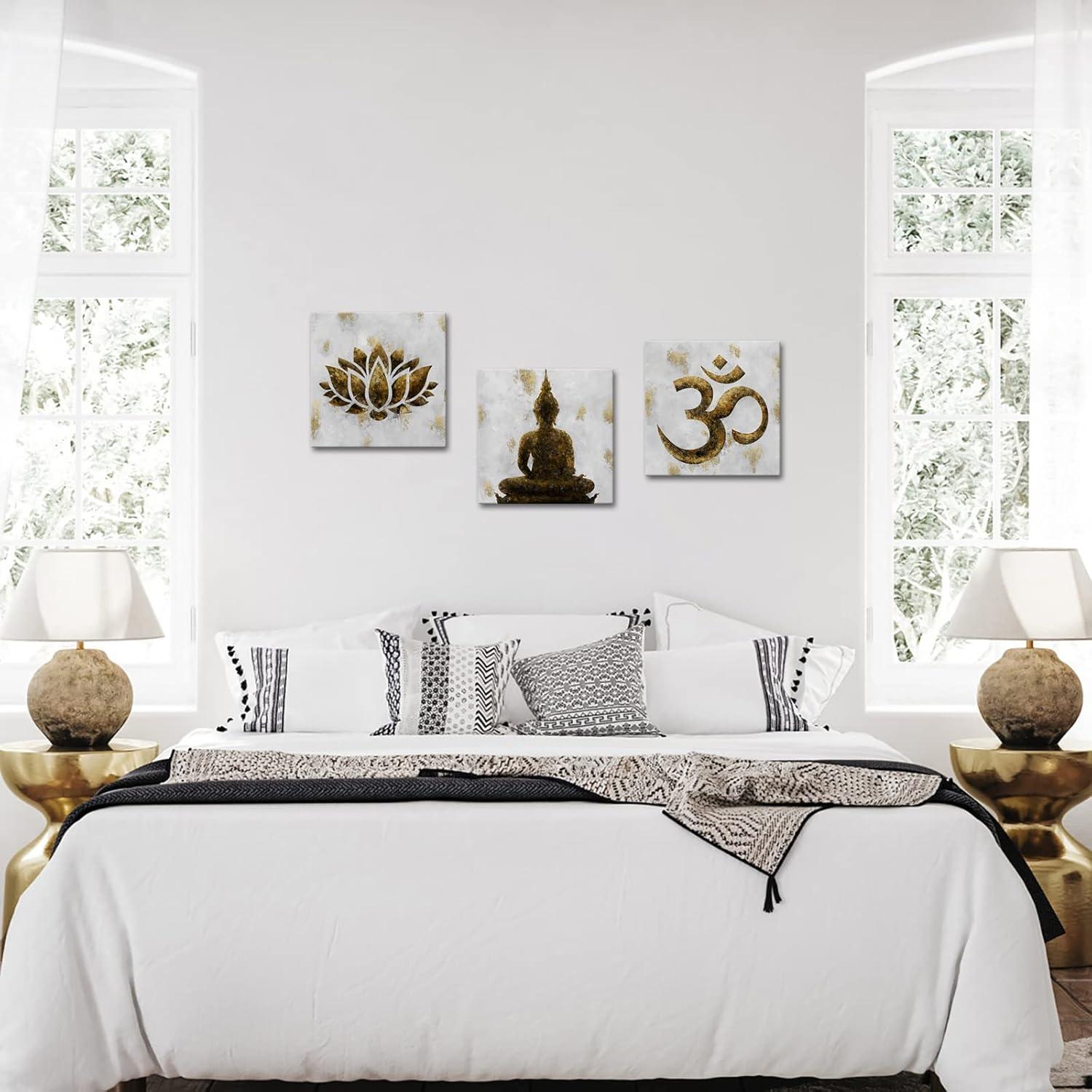 Juego de 3 Piezas Arte Zen iKNOW FOTO Lienzo 30x30 cm