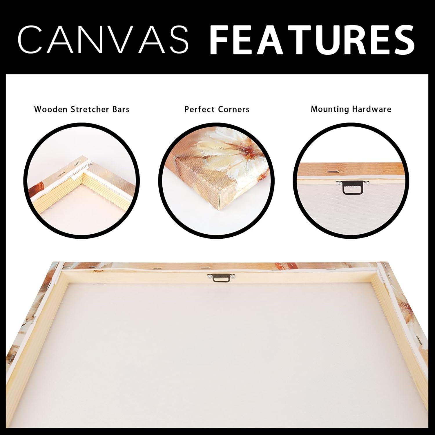 Juego de 3 Piezas Arte Zen iKNOW FOTO Lienzo 30x30 cm