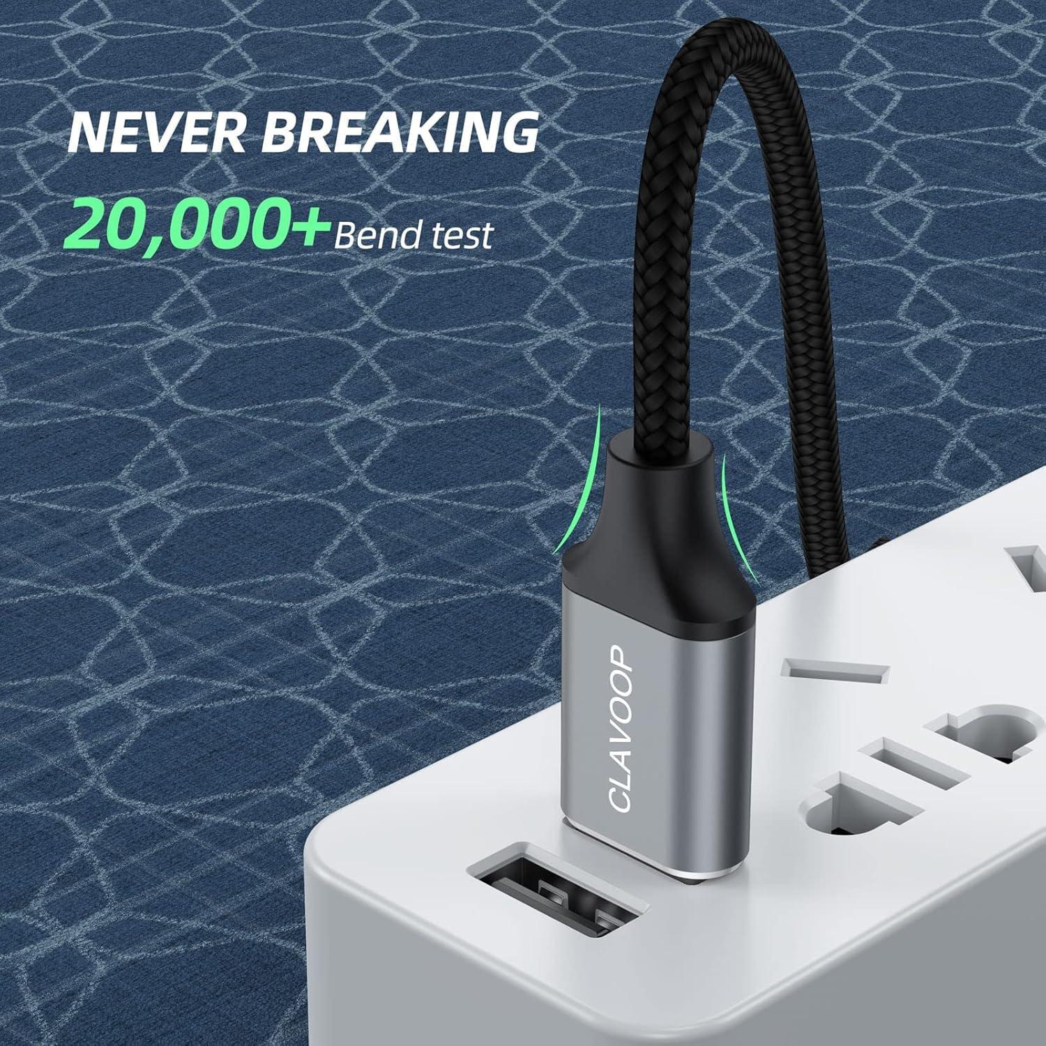 Cable de Extensión USB A 3.0 CLAVOOP 15.24 cm Macho a Hembra