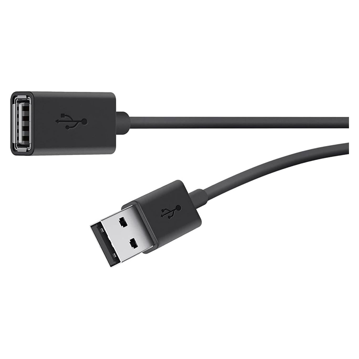 Cable de Extensión USB Belkin F3U153BT3M 3.05m Negro