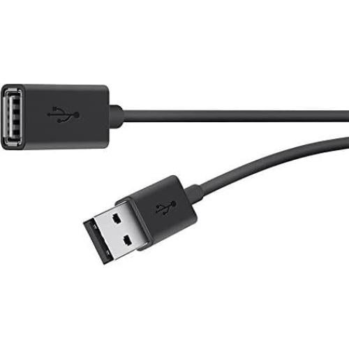 Cable de Extensión USB Belkin F3U153BT3M 3.05m Negro