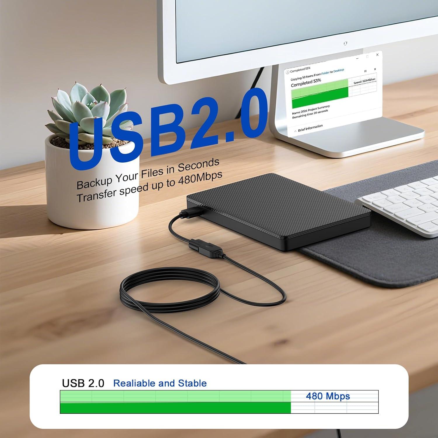 Cable de Extensión USB 2.0 1.8m Shenzen para Datos y Carga
