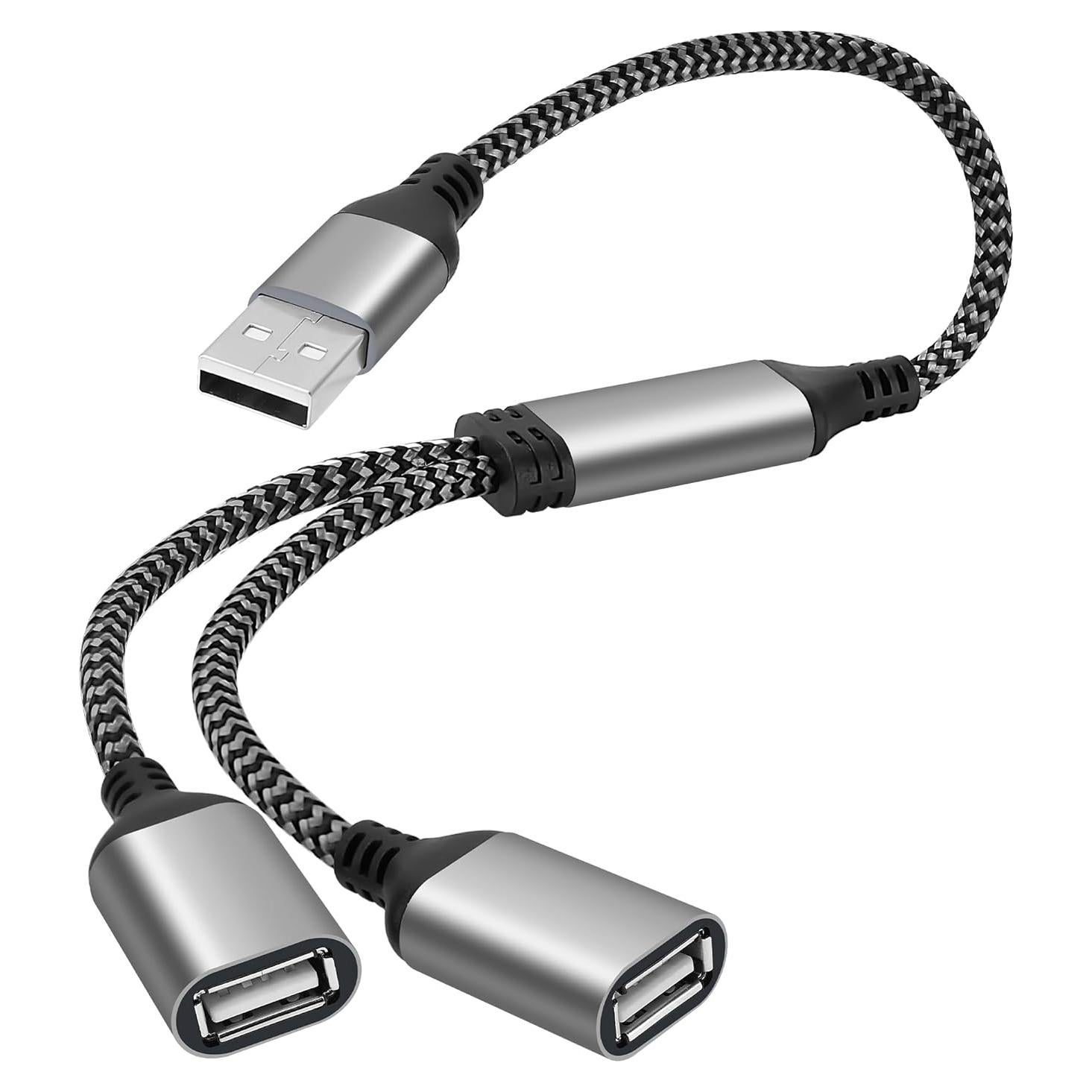 Divisor USB 1 en 2 Lamroyce 0.61m Macho a Doble Hembra