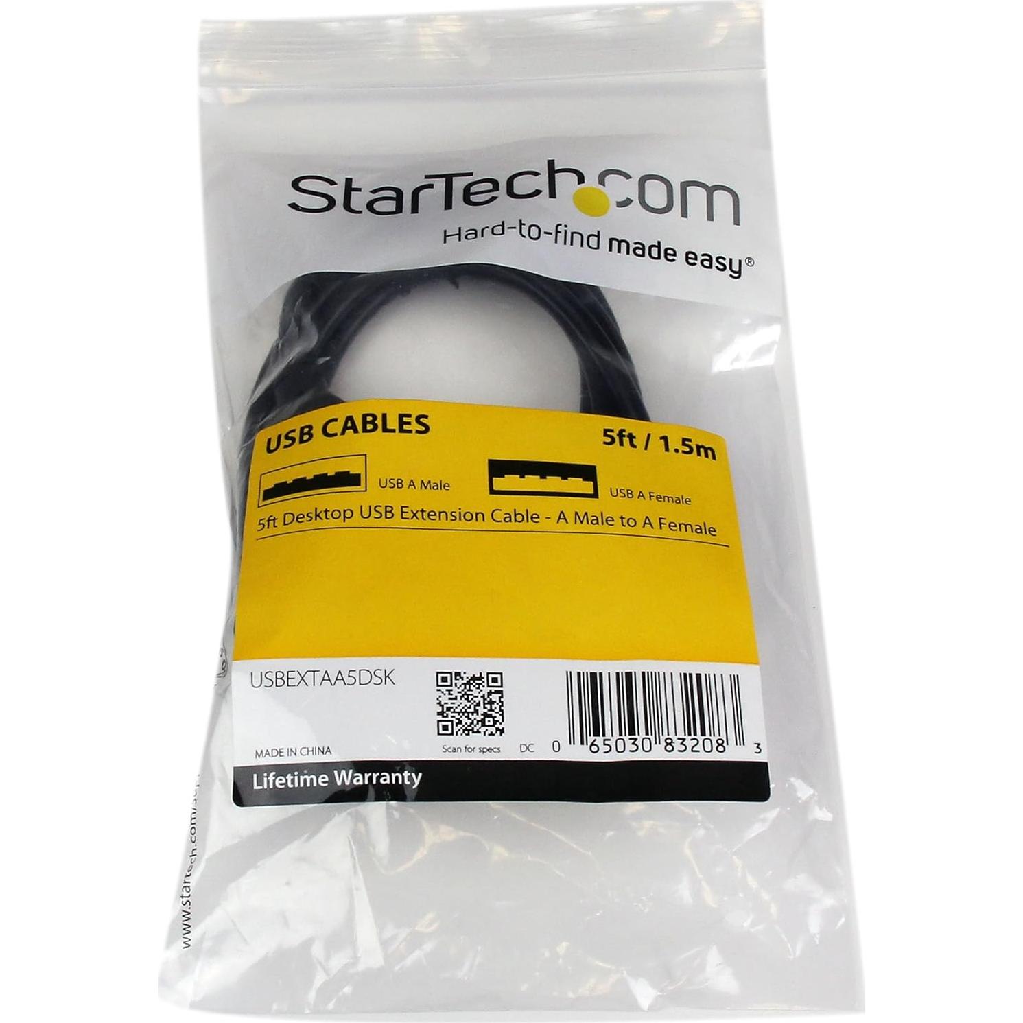 Cable de Extensión USB 2.0 StarTech 1.5 m Macho a Hembra