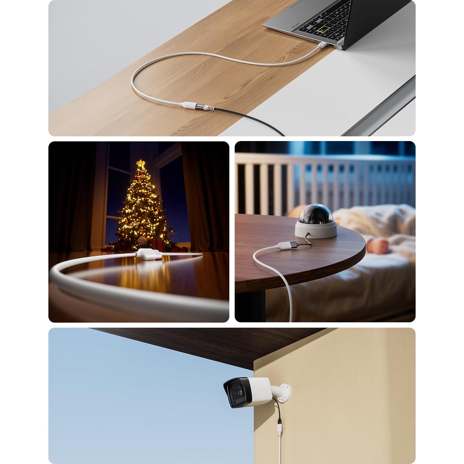 Cable de Extensión USB 2.0 Fasgear 3m Blanco - 2 Paquetes