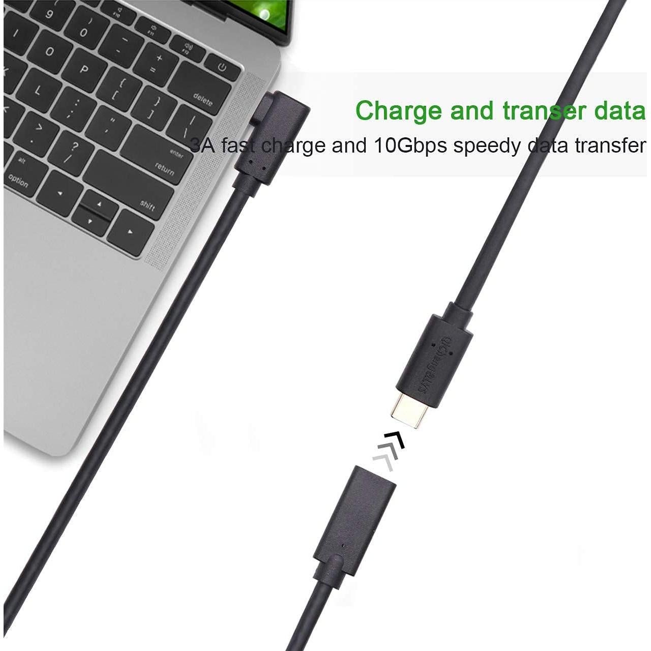 Cable Extensión USB C QiCheng&LYS 1.5m 10Gbps 4K Carga Rápida
