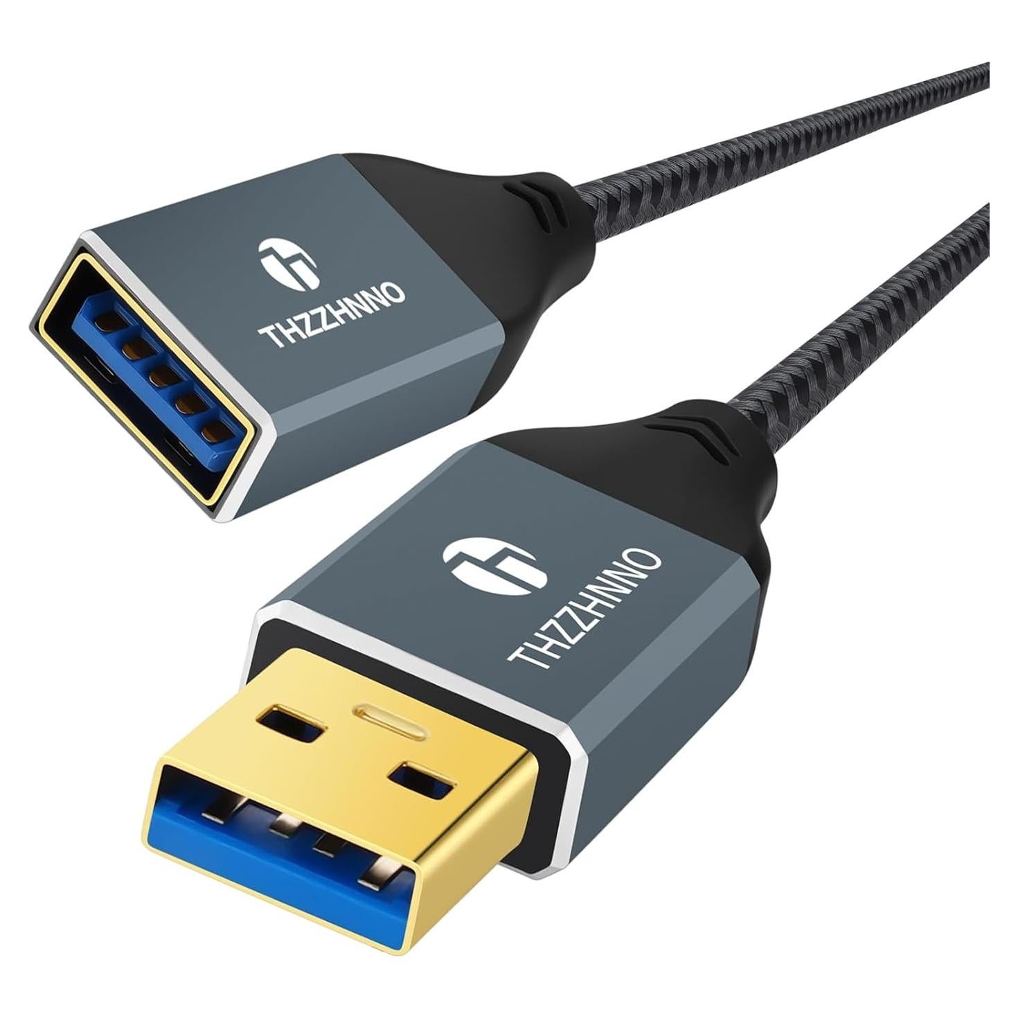 Cable Extensión USB 3.0 0.5M Thzzhnno Macho a Hembra