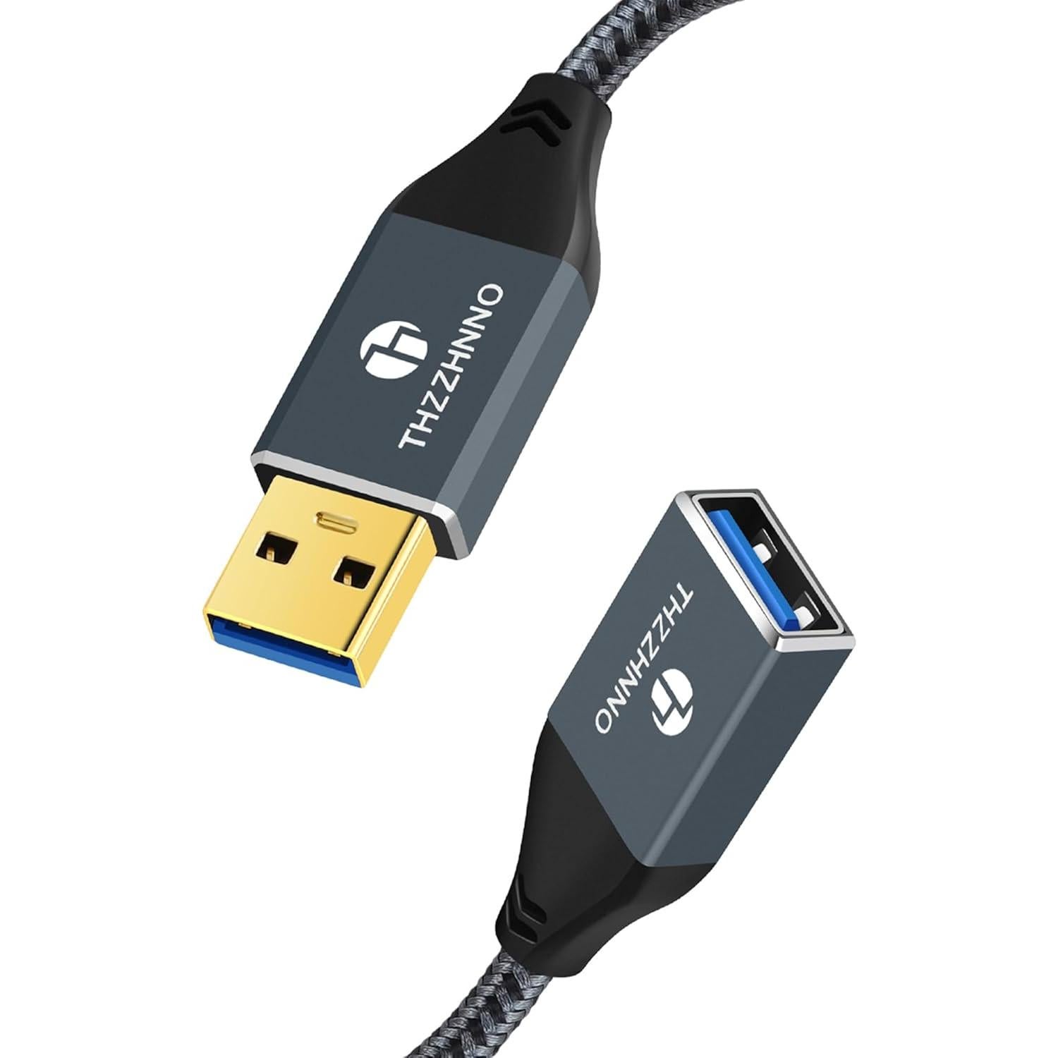 Cable Extensión USB 3.0 0.5M Thzzhnno Macho a Hembra