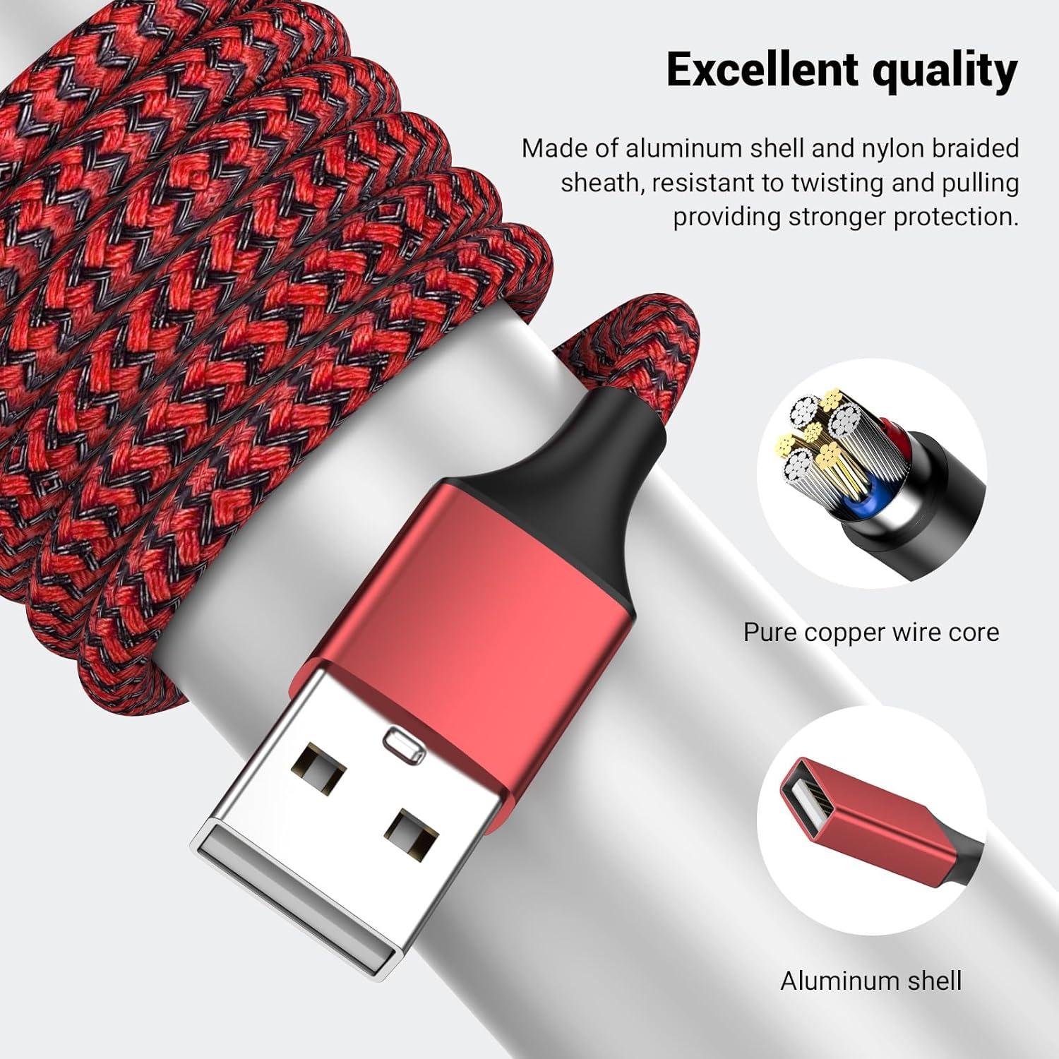 Divisor USB 2.0 BETU 1 Macho a 2 Hembras 1m Rojo