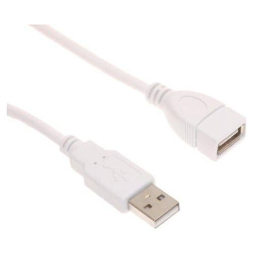 Cable Extensión USB 2.0 A Macho a Hembra USBGear 30cm Blanco