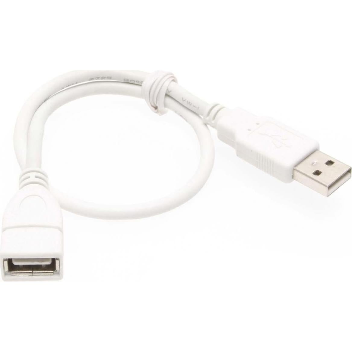 Cable Extensión USB 2.0 A Macho a Hembra USBGear 30cm Blanco