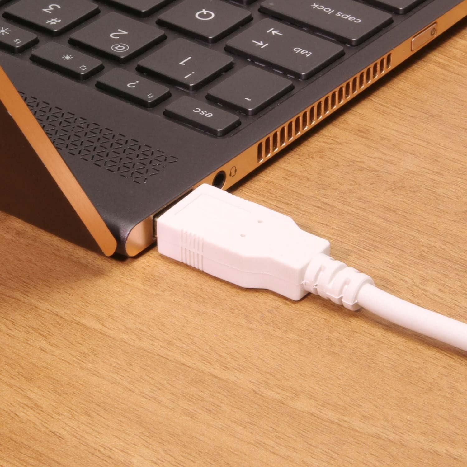 Cable Extensión USB 2.0 A Macho a Hembra USBGear 30cm Blanco