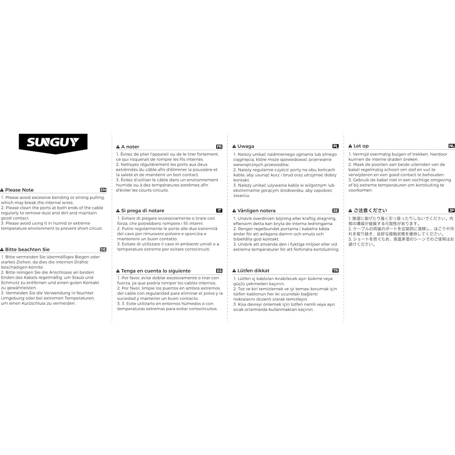 Cable de Extensión USB 3.0 SUNGUY 0.3m Alta Velocidad 5Gbps
