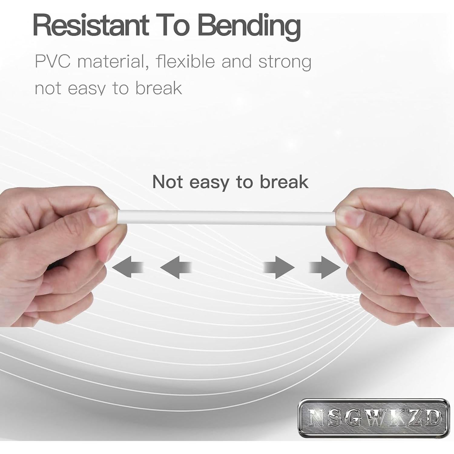 Cable de Extensión USB 2.0 NSGWKZD Blanco 1 m 2-Pack