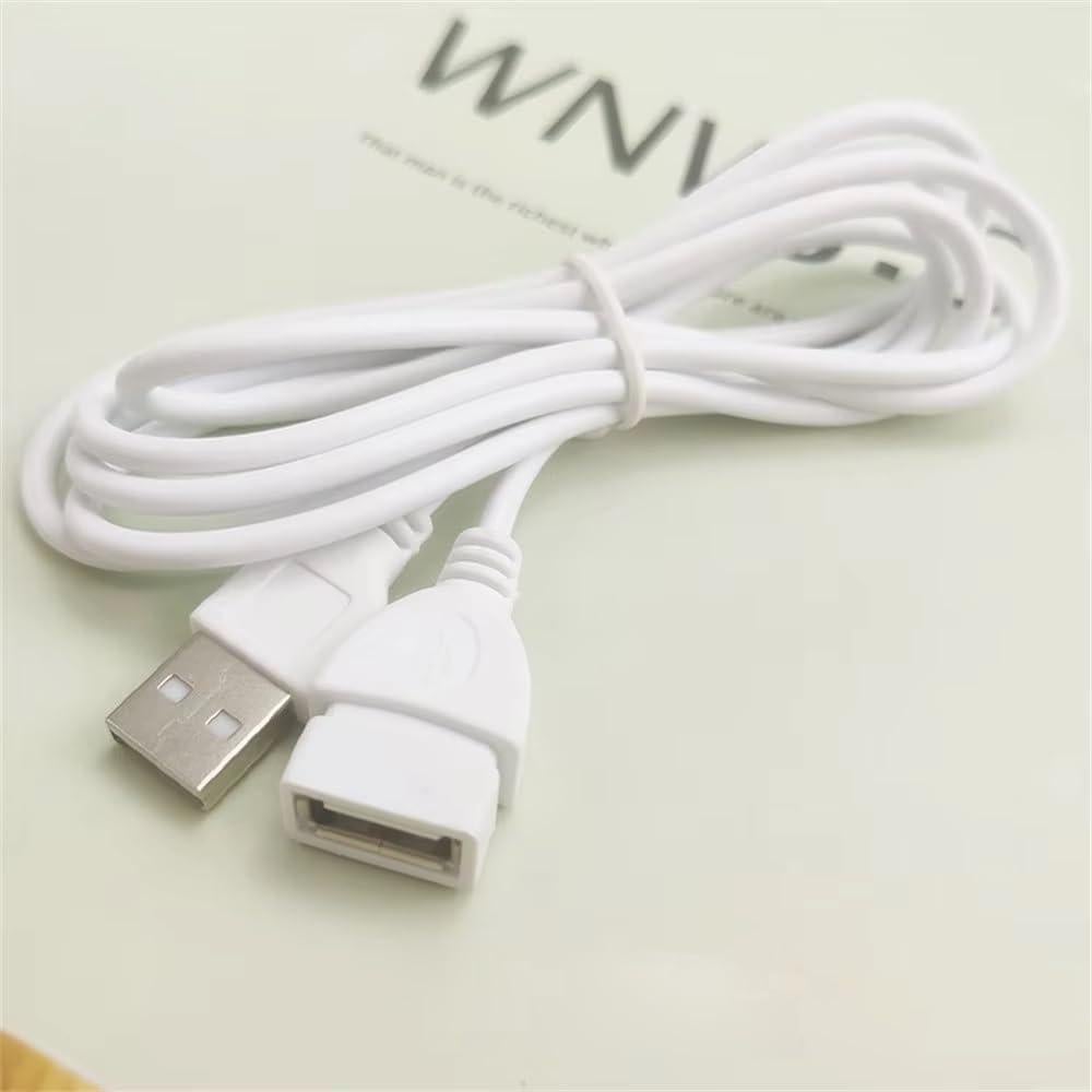 Paquete de 2 Cables Extensores USB 2.0 RecDec 1.5m Macho a Hembra