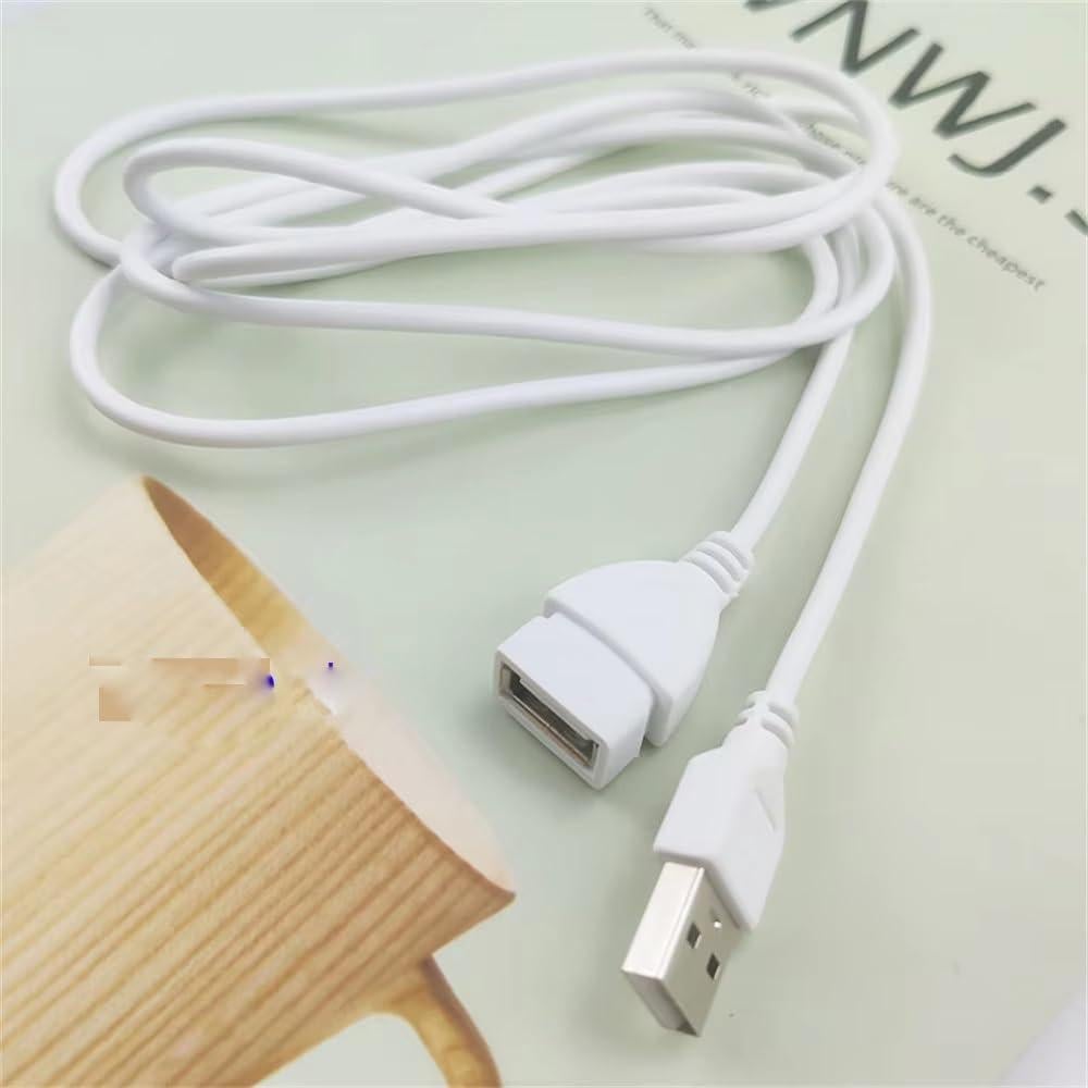 Paquete de 2 Cables Extensores USB 2.0 RecDec 1.5m Macho a Hembra