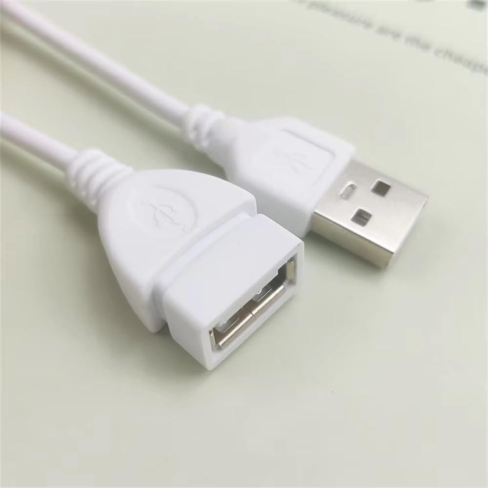 Paquete de 2 Cables Extensores USB 2.0 RecDec 1.5m Macho a Hembra