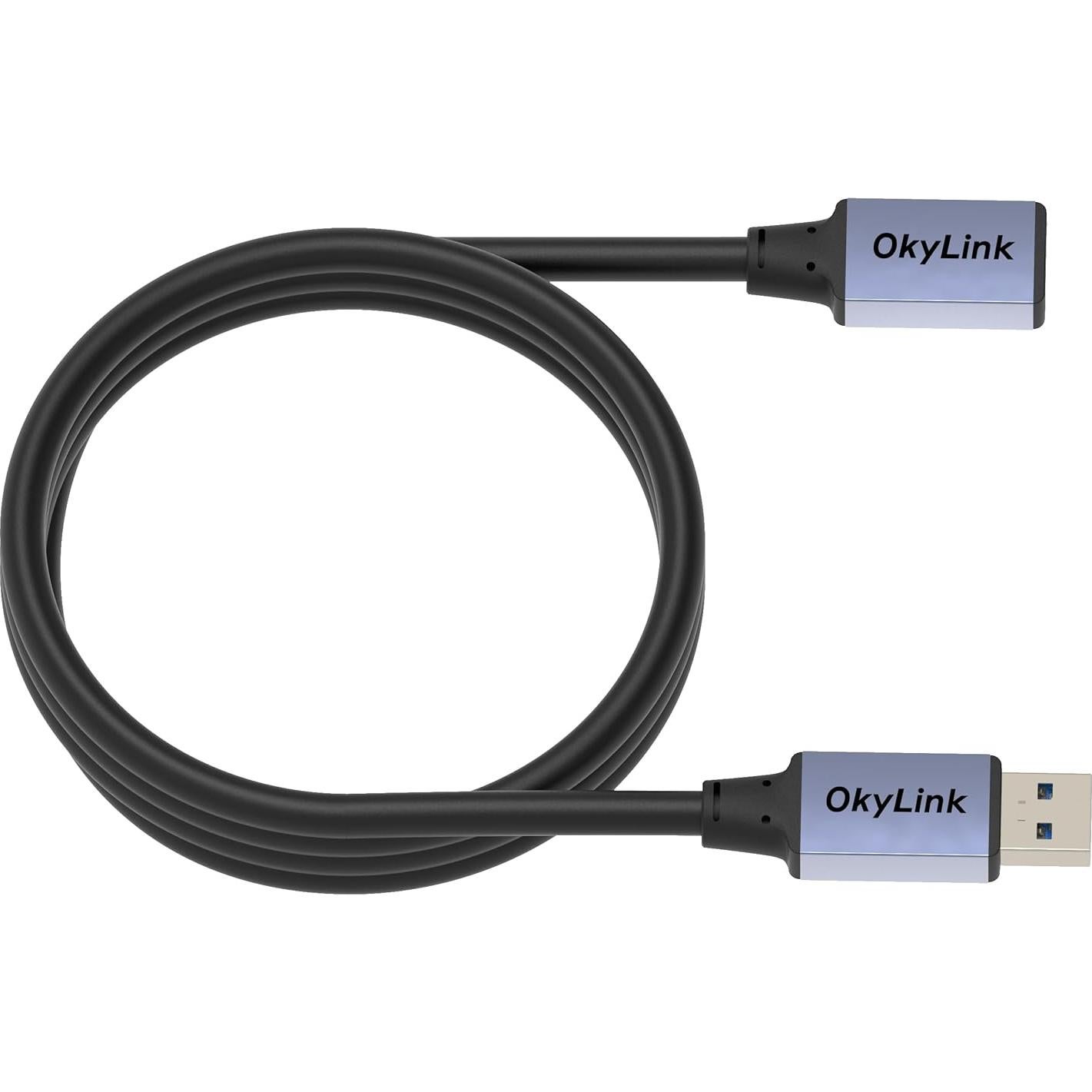 Cable USB 3.0 OkyLink 1.5M A Macho a A Hembra 5Gbps