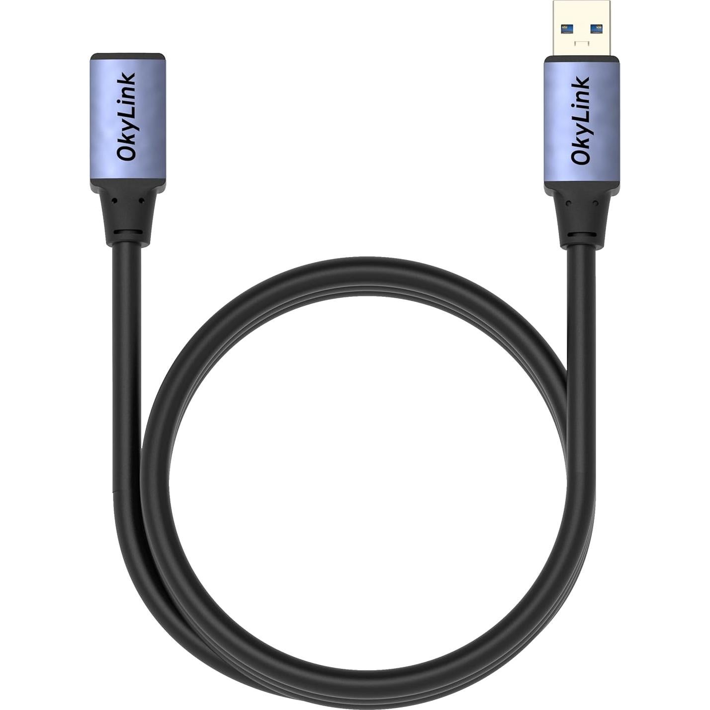 Cable USB 3.0 OkyLink 1.5M A Macho a A Hembra 5Gbps