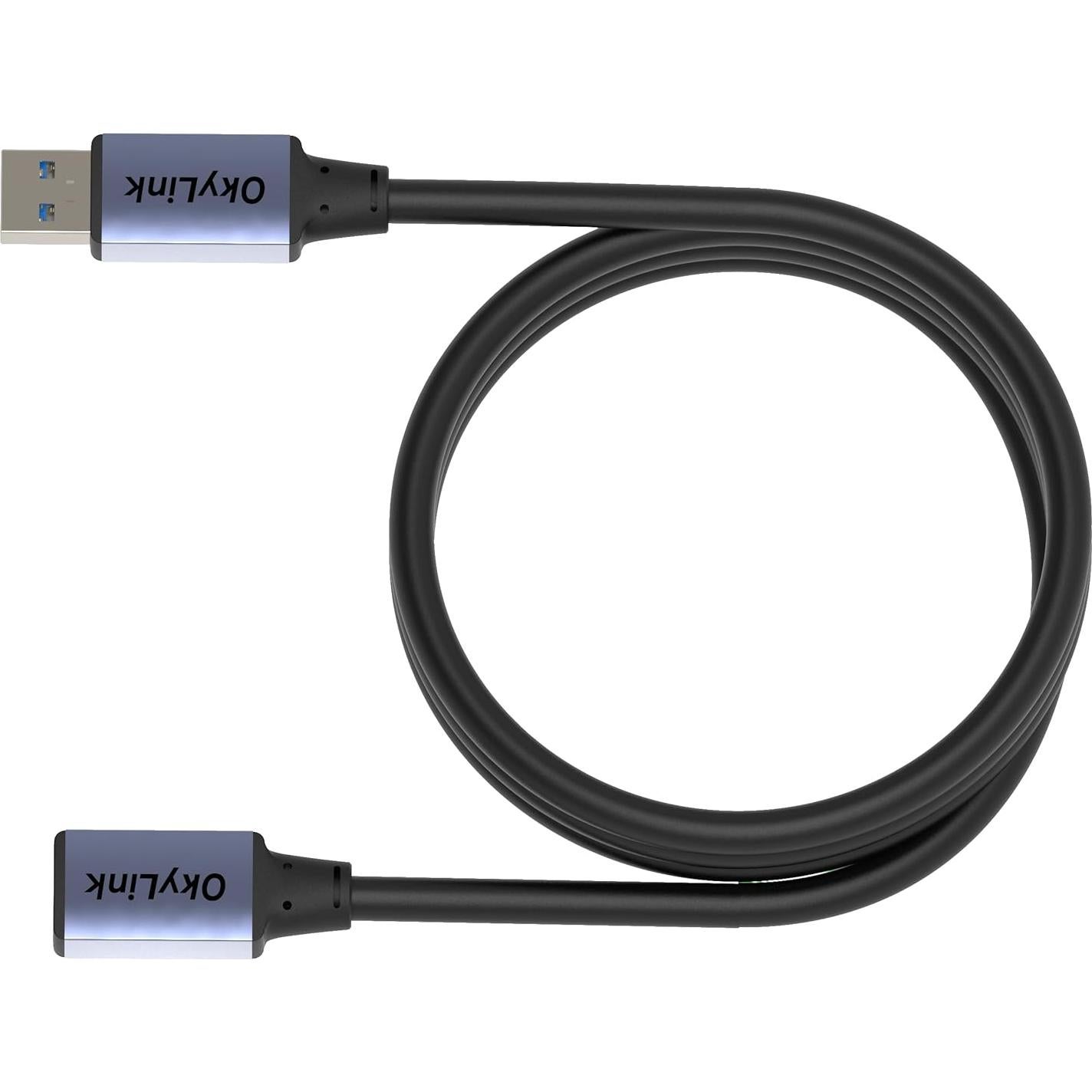 Cable USB 3.0 OkyLink 1.5M A Macho a A Hembra 5Gbps