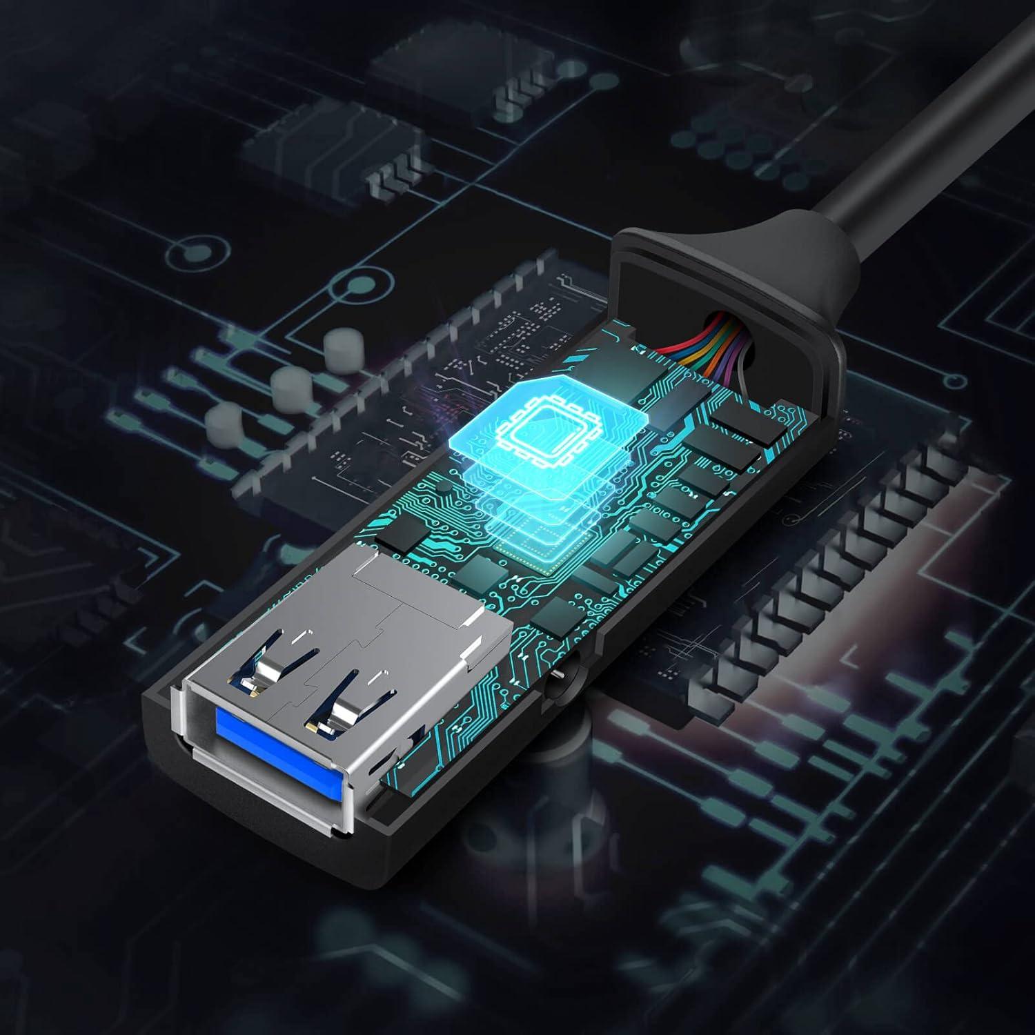 Cable Extensión Activo USB 3.0 RSHTECH 9.75m con Adaptador 5V