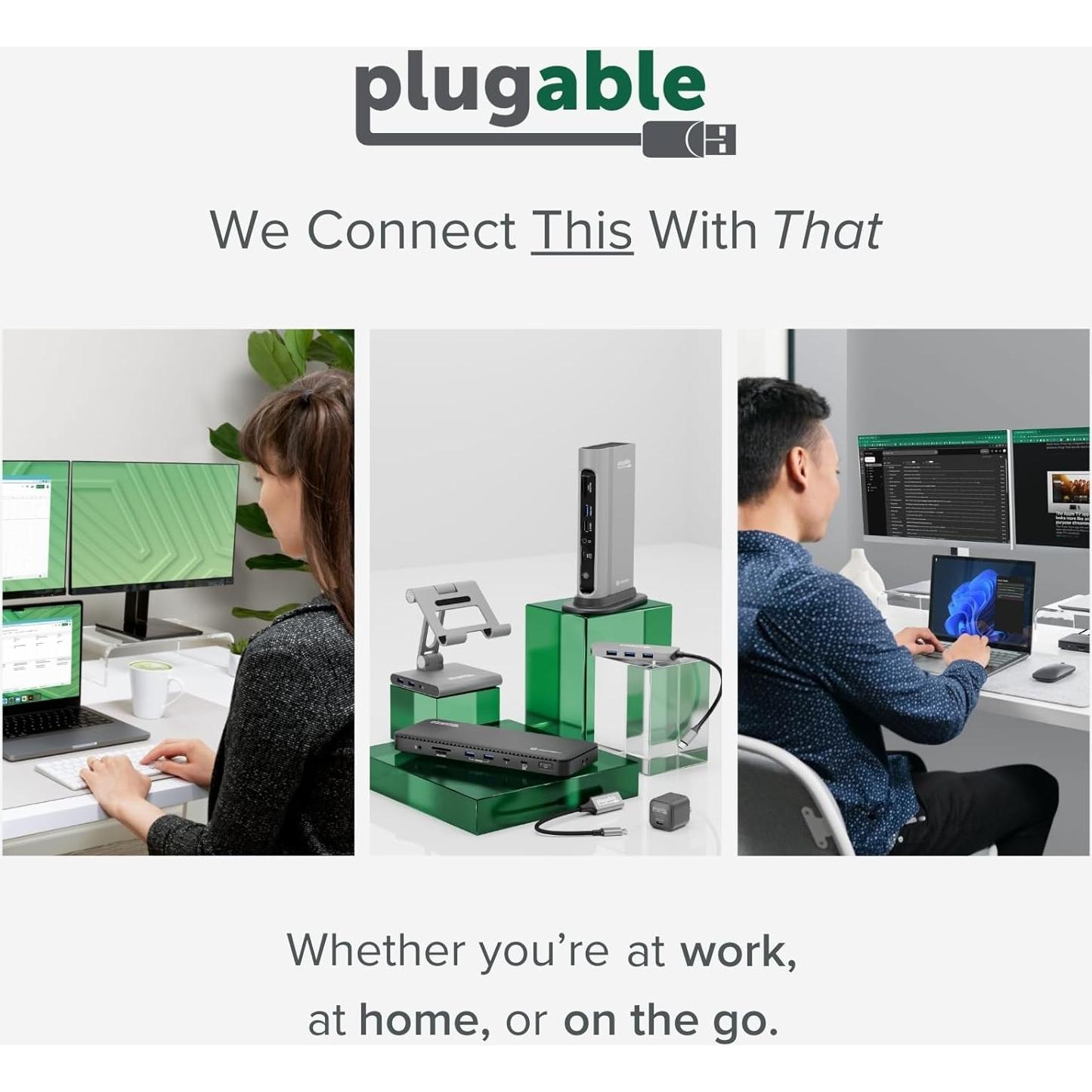 Cable de Extensión USB 3.0 Plugable 10m con Adaptador AC