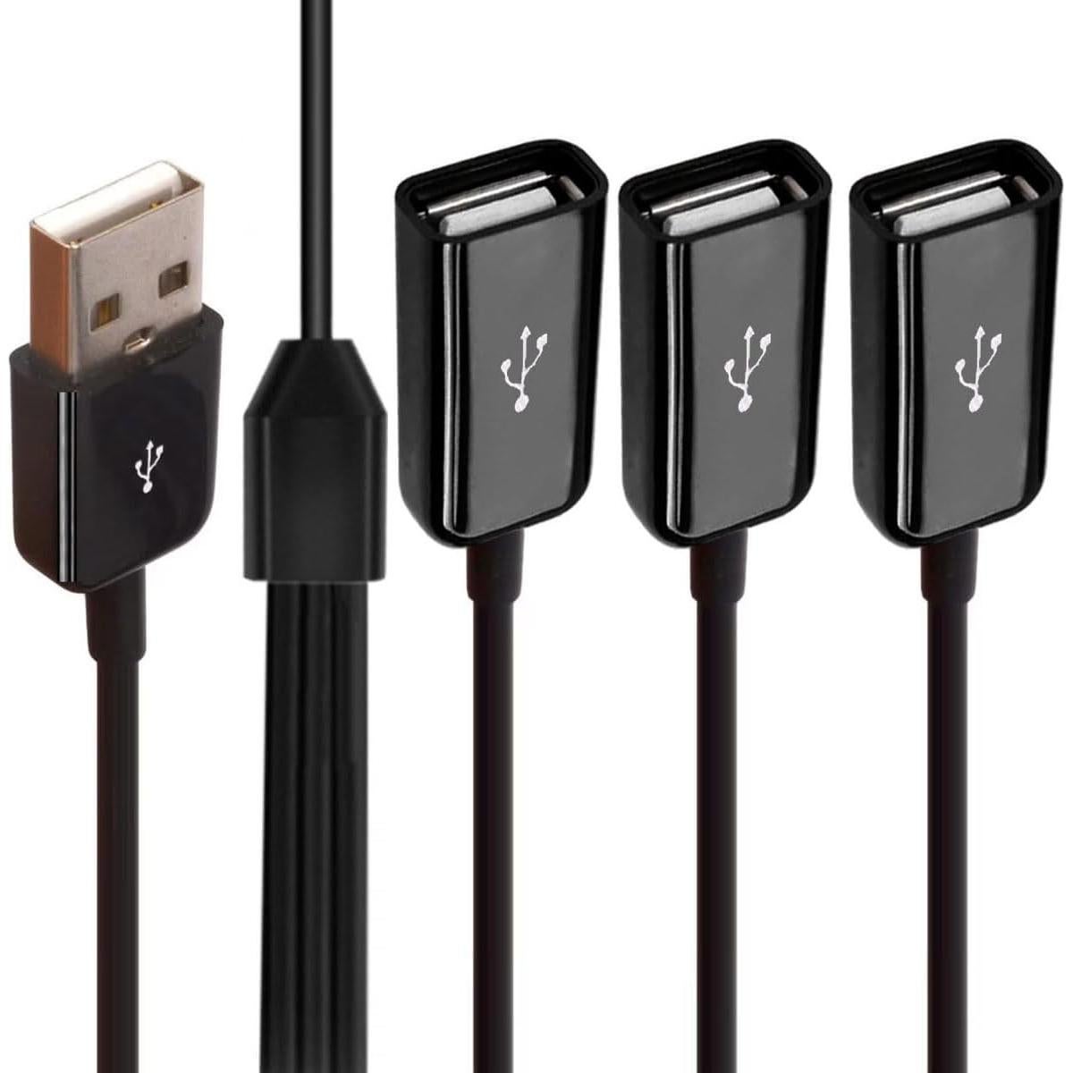 Cable Divisor Y USB 2.0 Shen Zhen 1 Macho a 3 Hembras