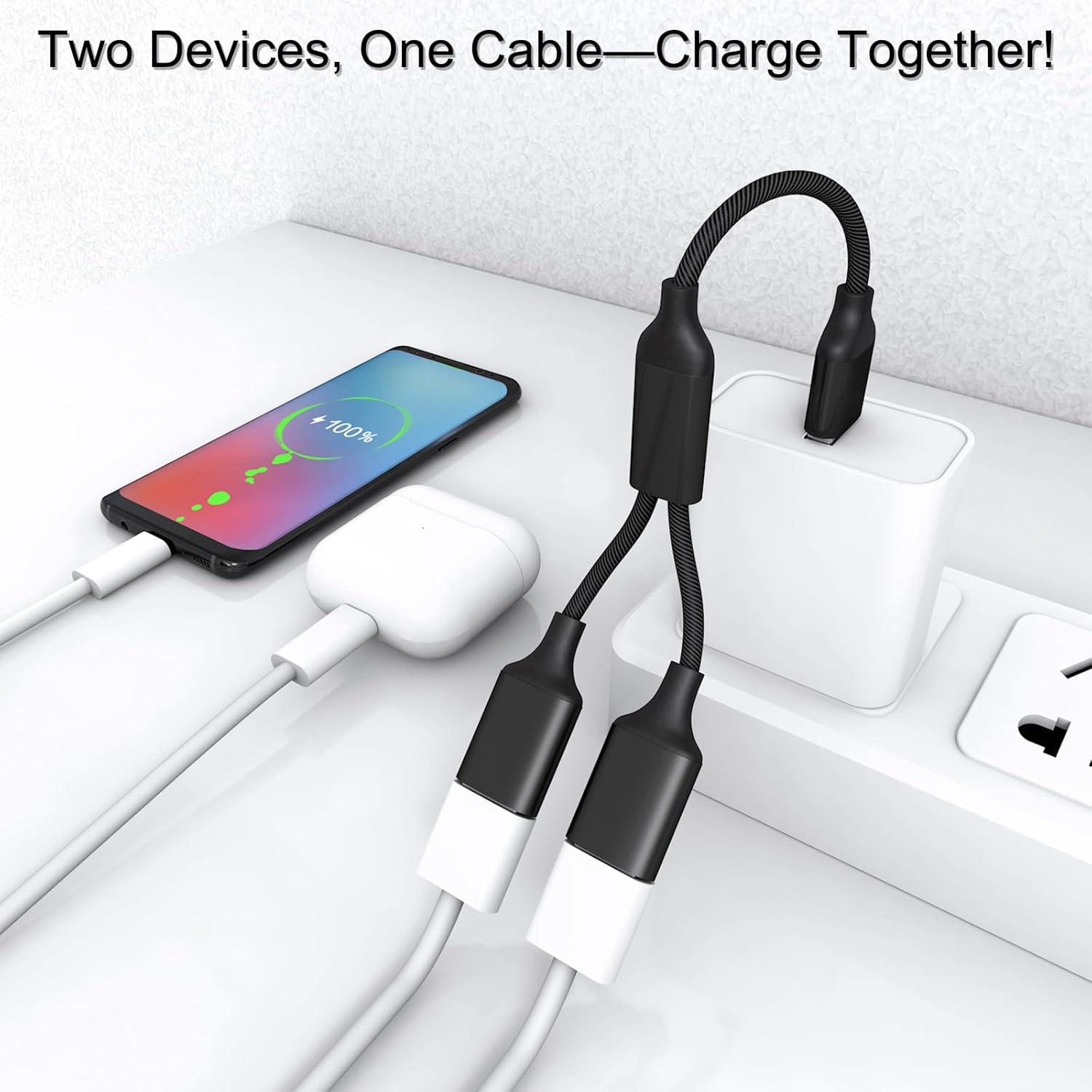 Cable Divisor USB 2.0 IIISOGNO 1 EN 2 SALIDAS 30.48CM