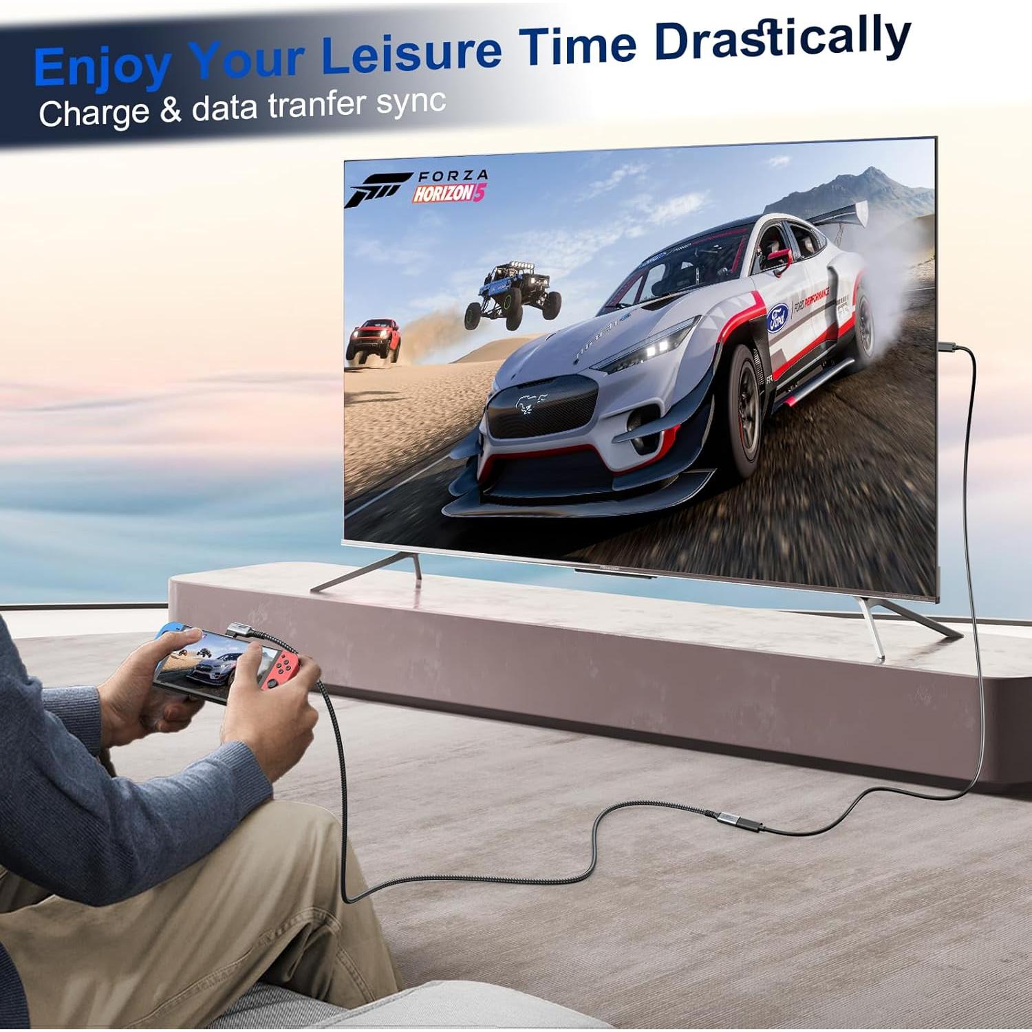 Cable Extensión USB-C 2m UV-CABLE Carga Rápida 100W 10Gbps